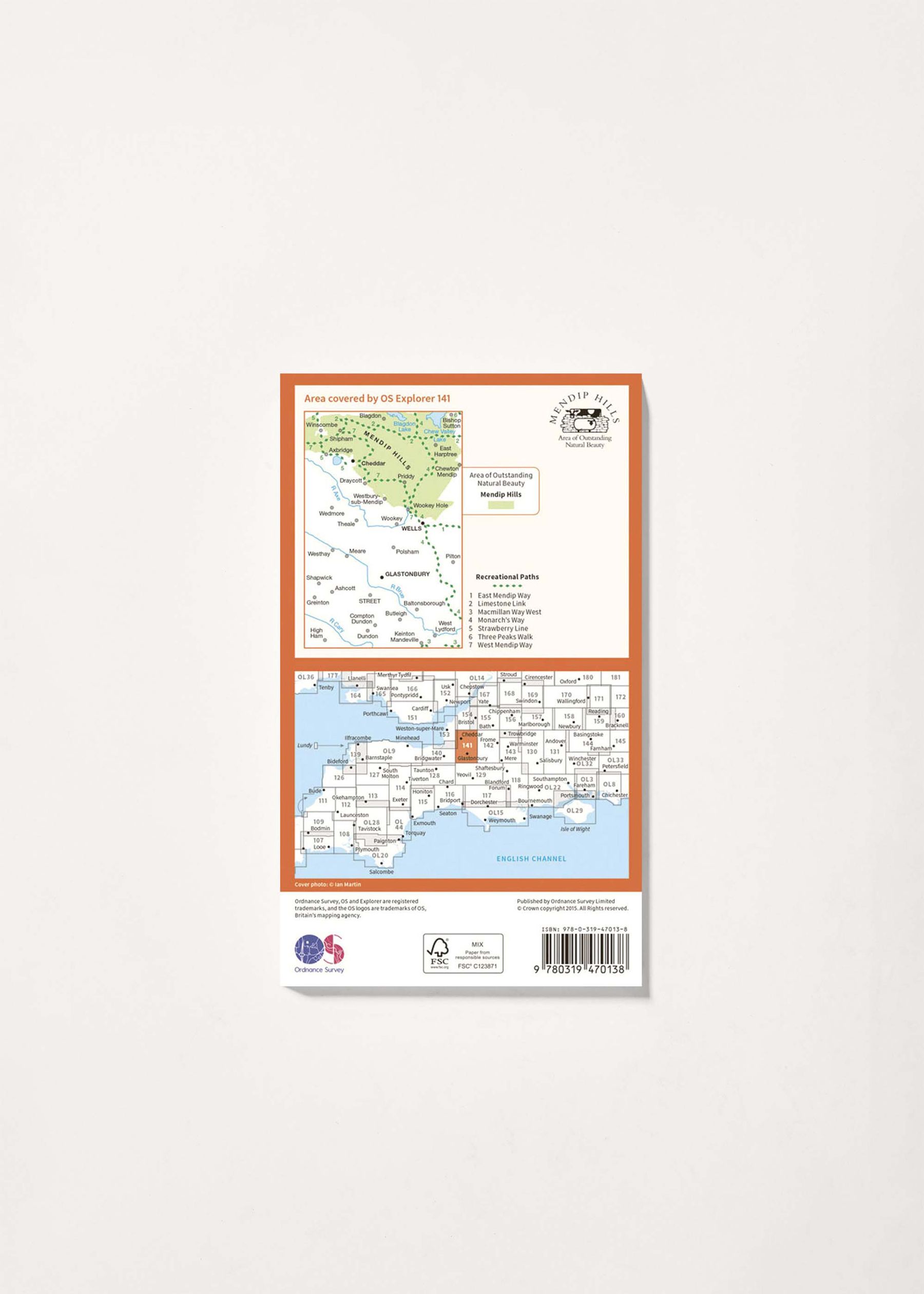 Image - 2 - Cheddar Gorge & Mendip Hills West - OS Explorer Active 141 Map