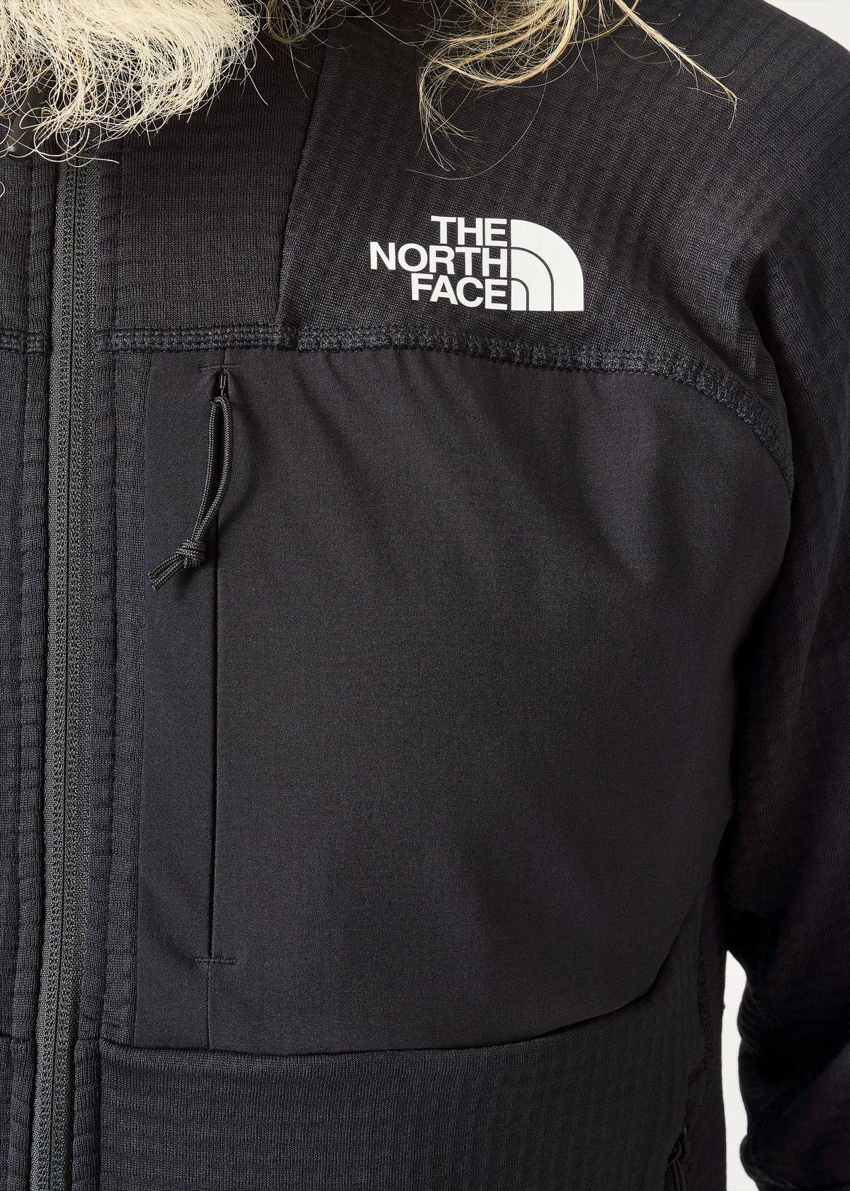 Zipped chest pocket