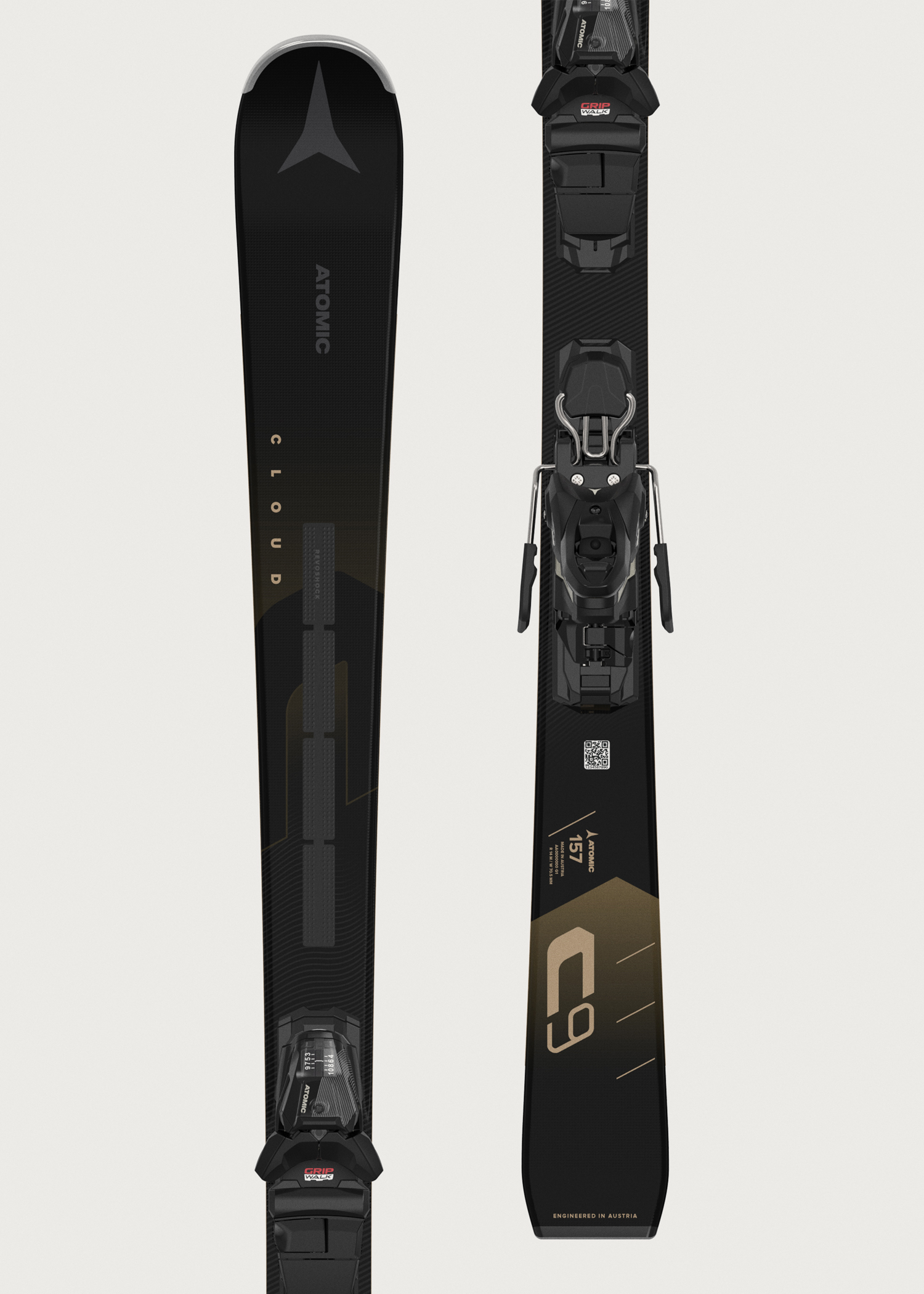 Atomic Cloud C9 Revoshock Light Skis + M 10 GW Bindings