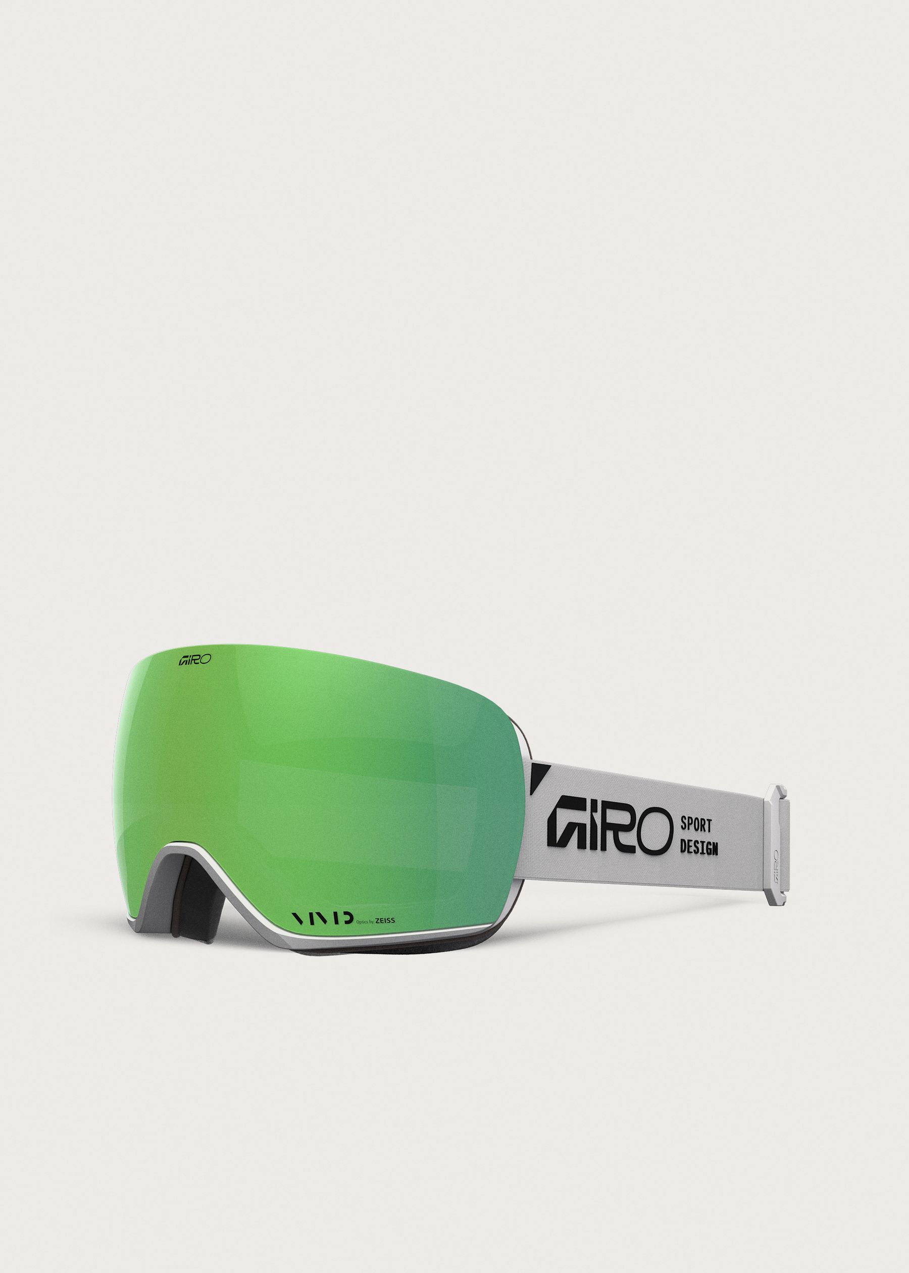 Image - 1 - Article II White Stacked / VIVID Emerald Goggles