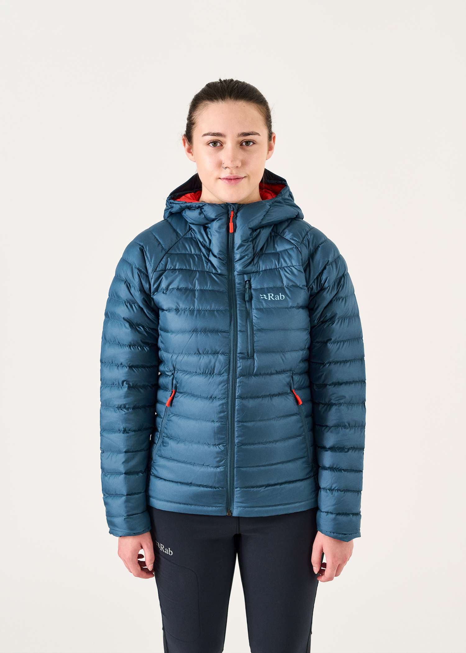 Puffer Jacket Rab Microlight Alpine Womens Jacket Steel Grey Rab