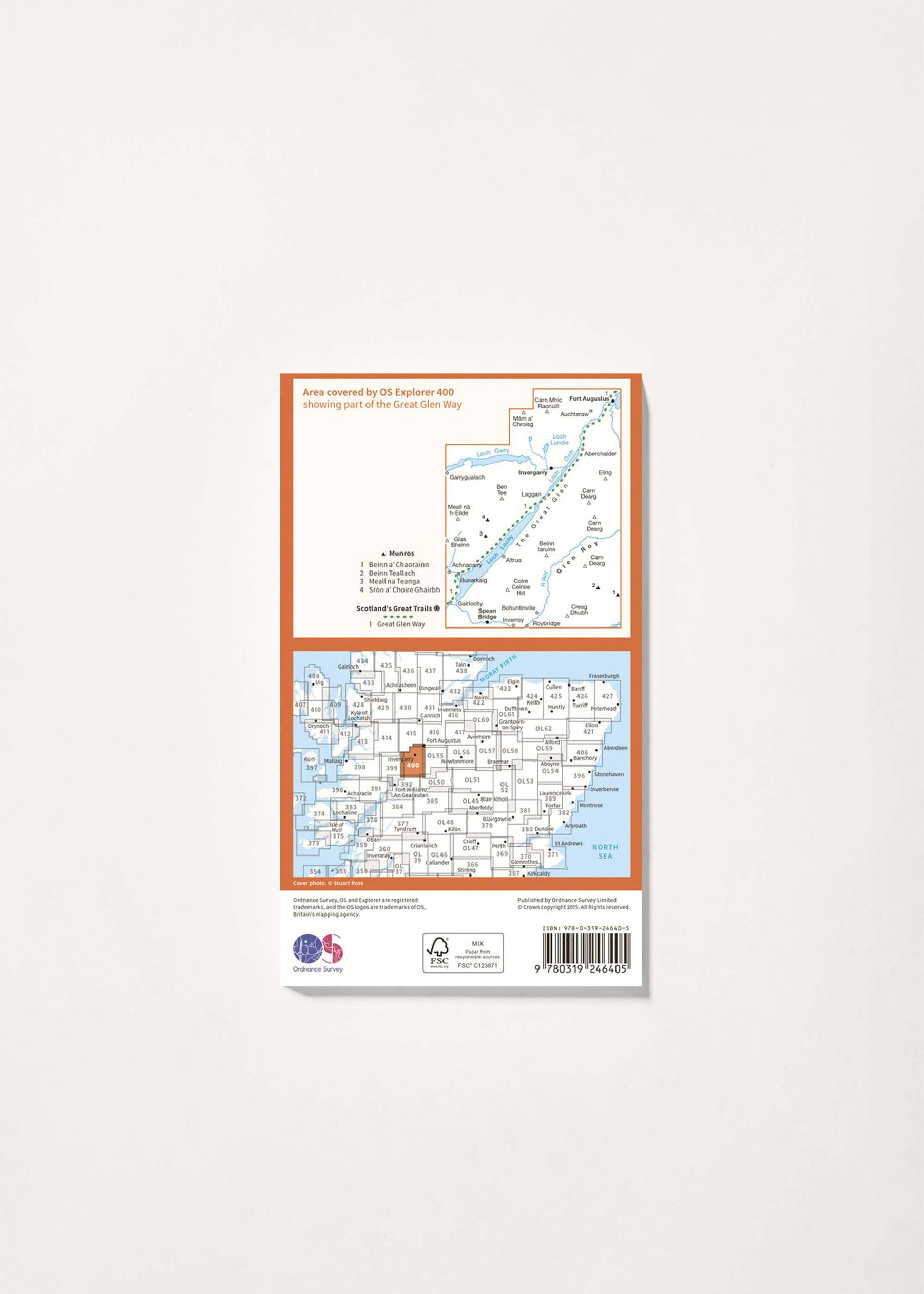 Image - 2 - Loch Lochy & Glen Roy - OS Explorer 400 Map