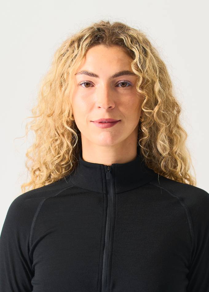 Haut Icebreaker Merino GT Manches Longues Femme XL – Gris/vert, Laine Mérinos