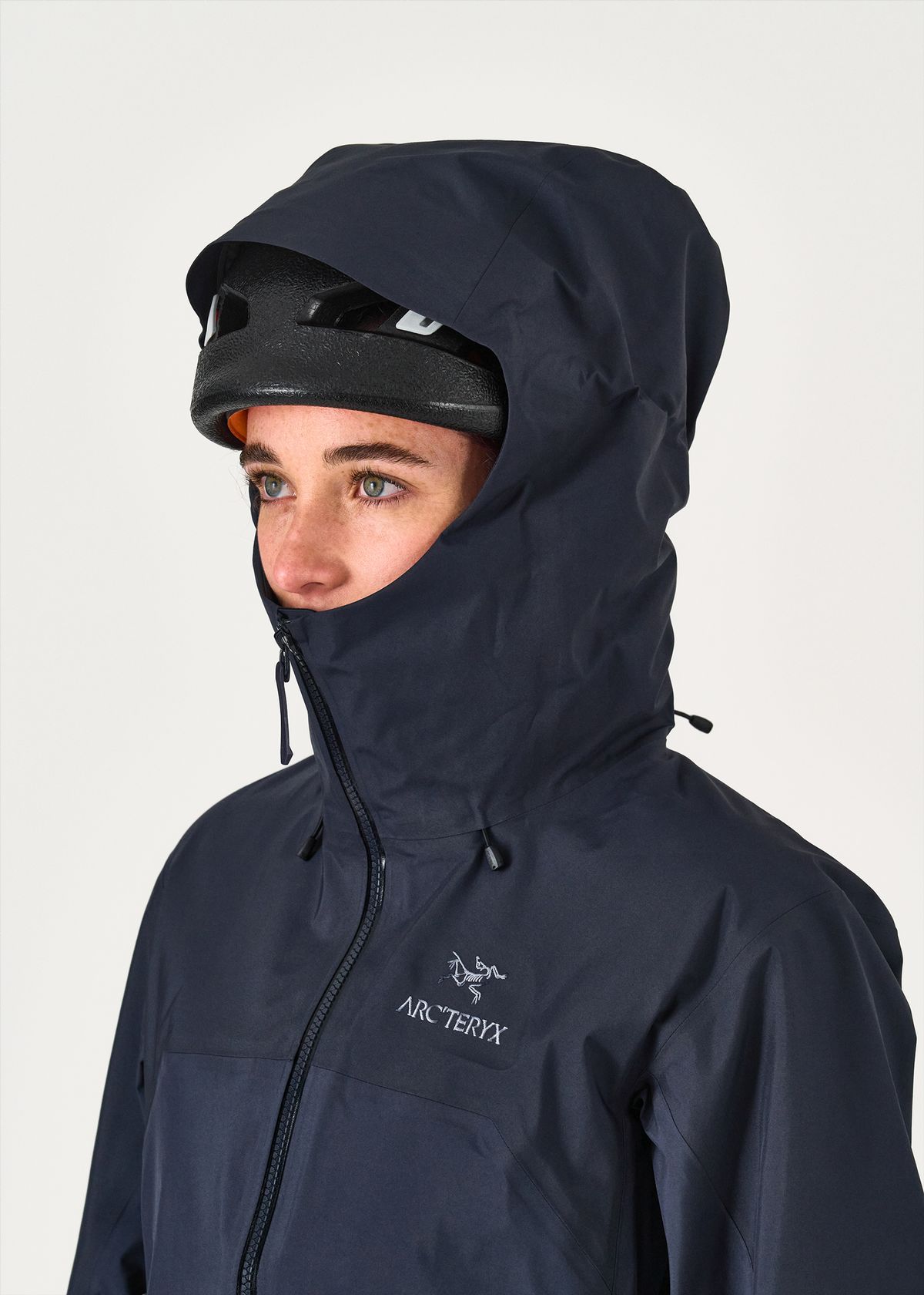 Adjustable helmet compatible StormHood