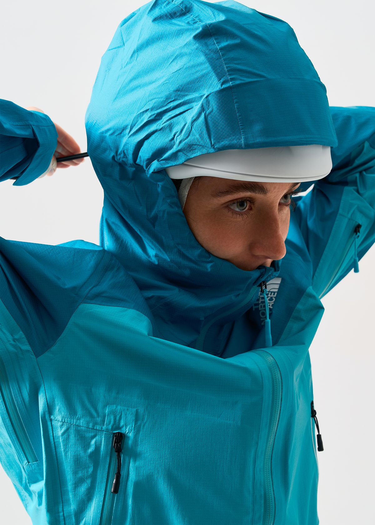 Helmet compatible hood