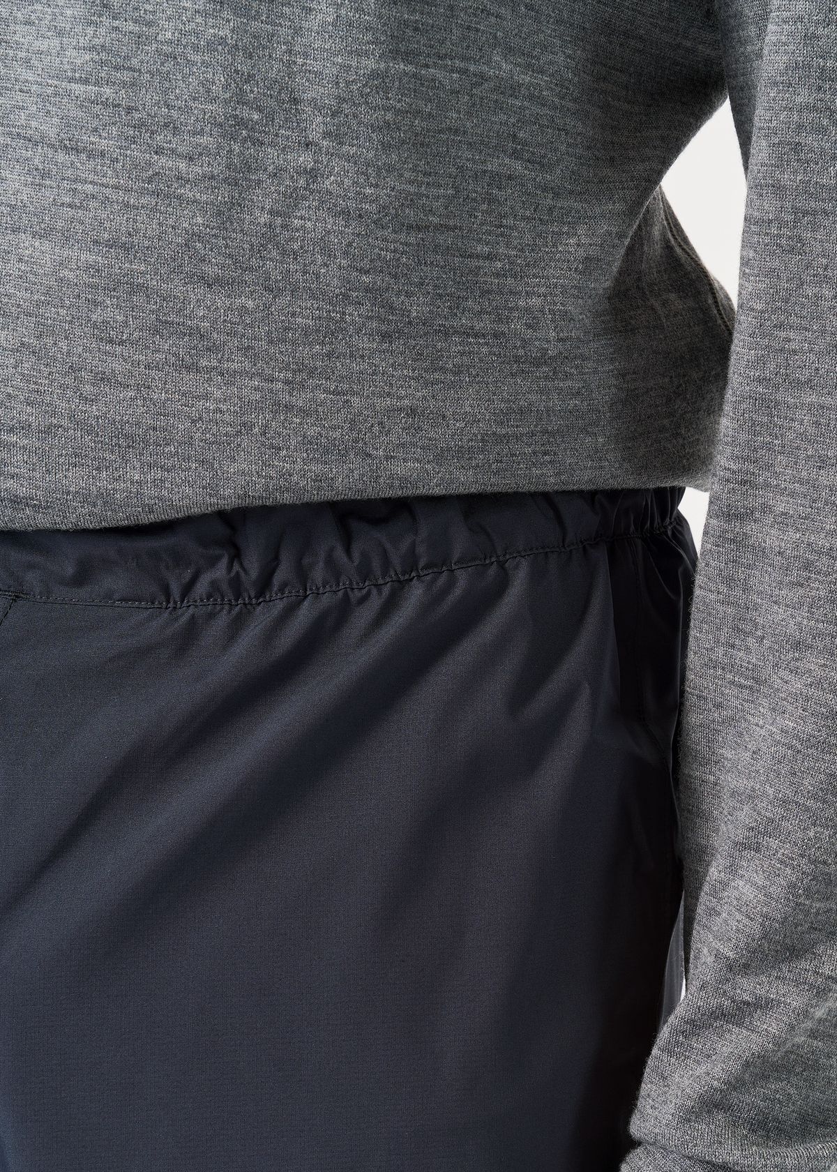 Elasticated waistband with internal drawcord