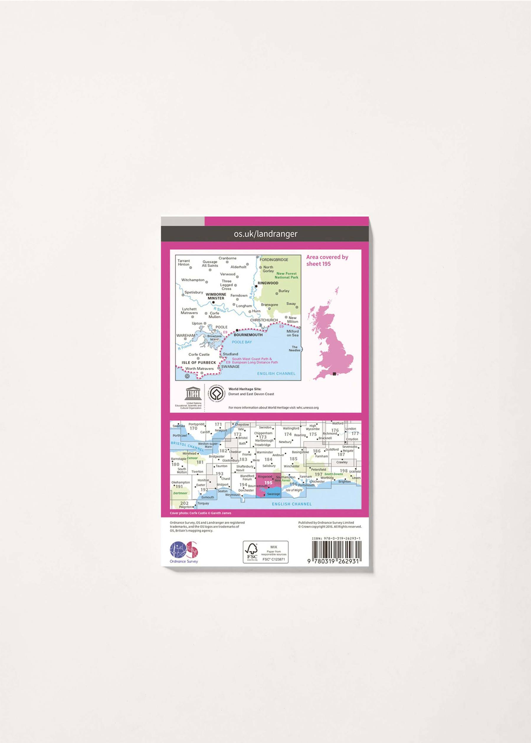 Image - 2 - Bournemouth, Purbeck, Wimborne Minster & Ringwood - Landranger 195 Map