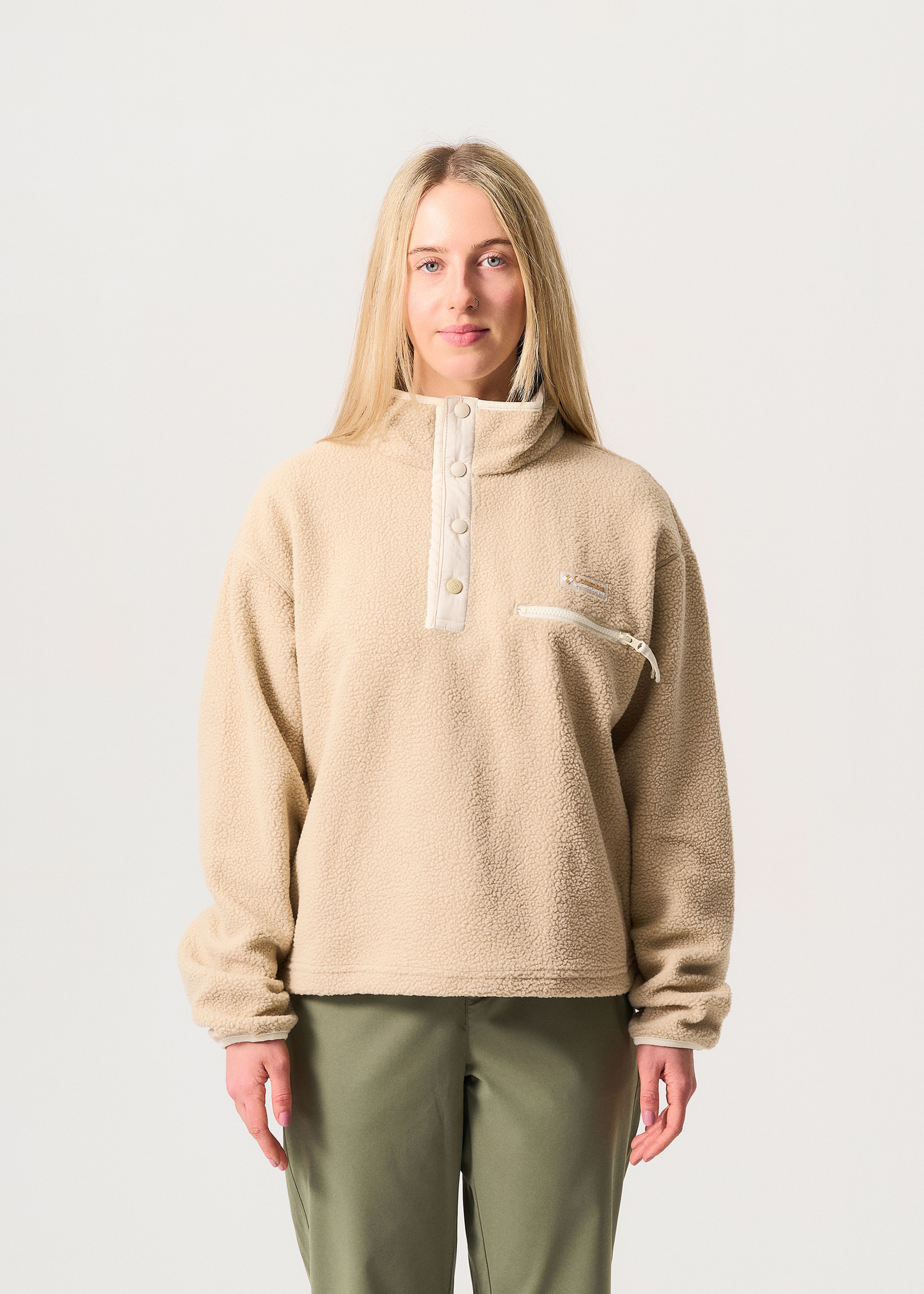新品未開封 アブラハム渓谷('93仏/ポルトガル/スイス) Columbia Helvetia 2 Cropped Half Snap Fleece