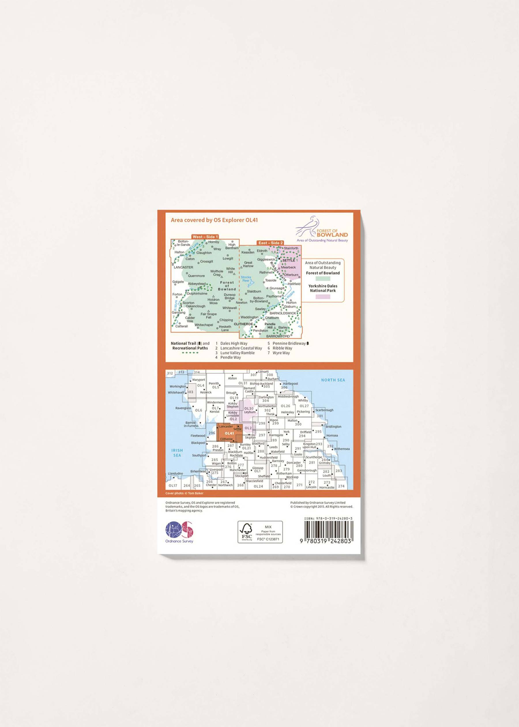 Image - 2 - Forest of Bowland & Ribblesdale - OS Explorer OL41 Map