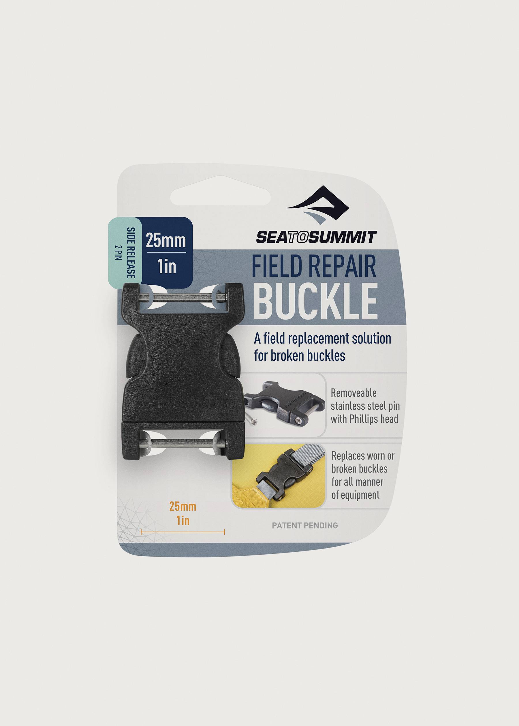 Image - 3 - Field Repair Buckle with Removable Pin - 25mm