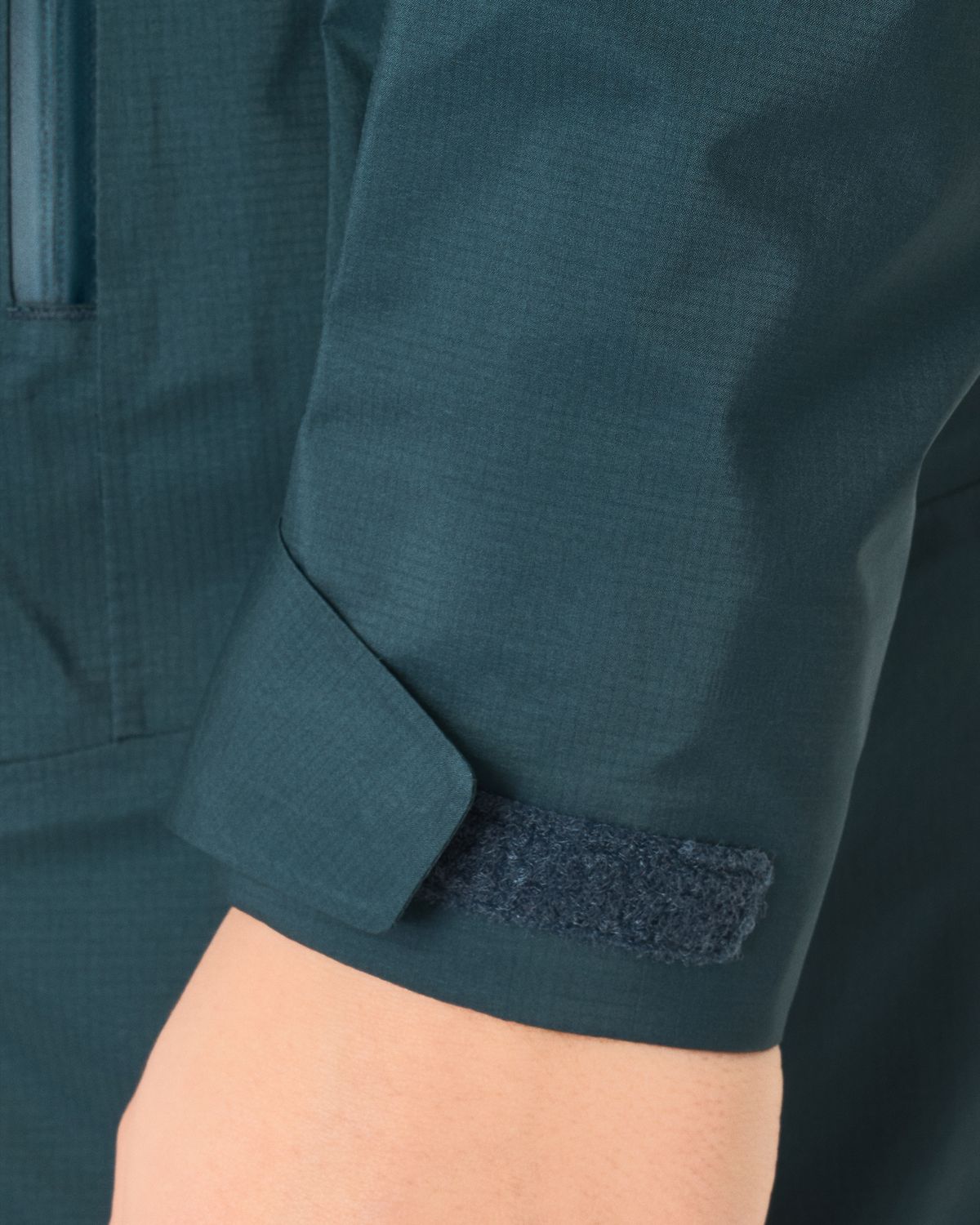 Hook-and-loop adjustable cuffs