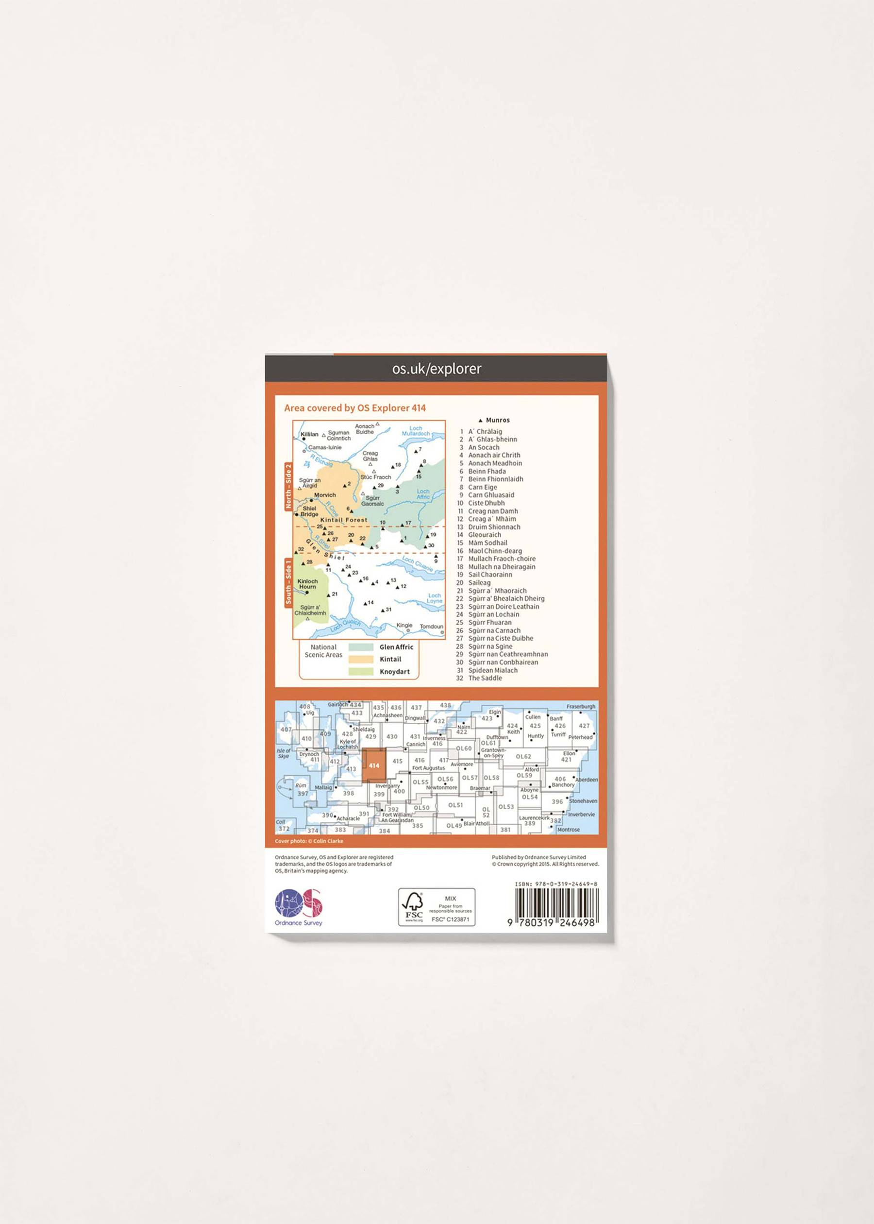 Image - 2 - Glen Shiel & Kintail Forest - OS Explorer 414 Map