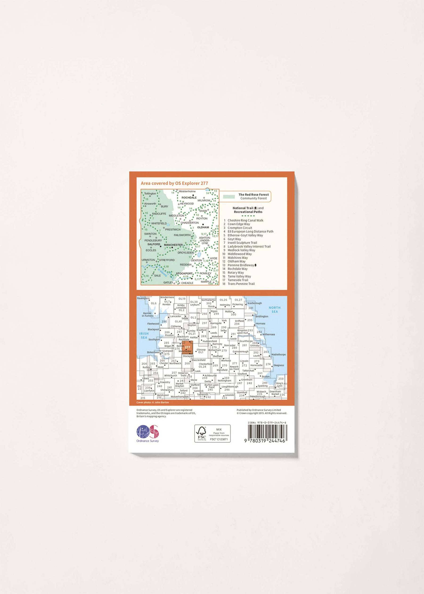 Image - 2 - Manchester & Salford - OS Explorer 277 Map