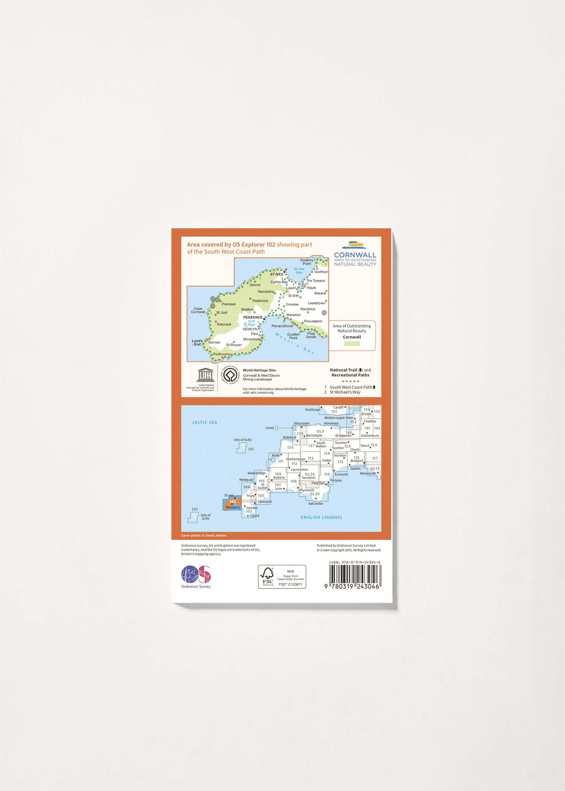 Image - 2 - Land's End, Penzance & St Ives - OS Explorer 102 Map