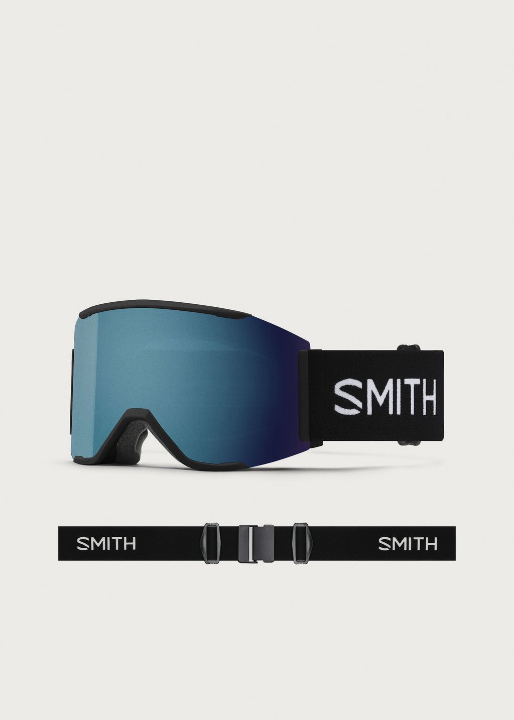 Smith Squad MAG Black / ChromaPop Sun Blue Mirror Goggles