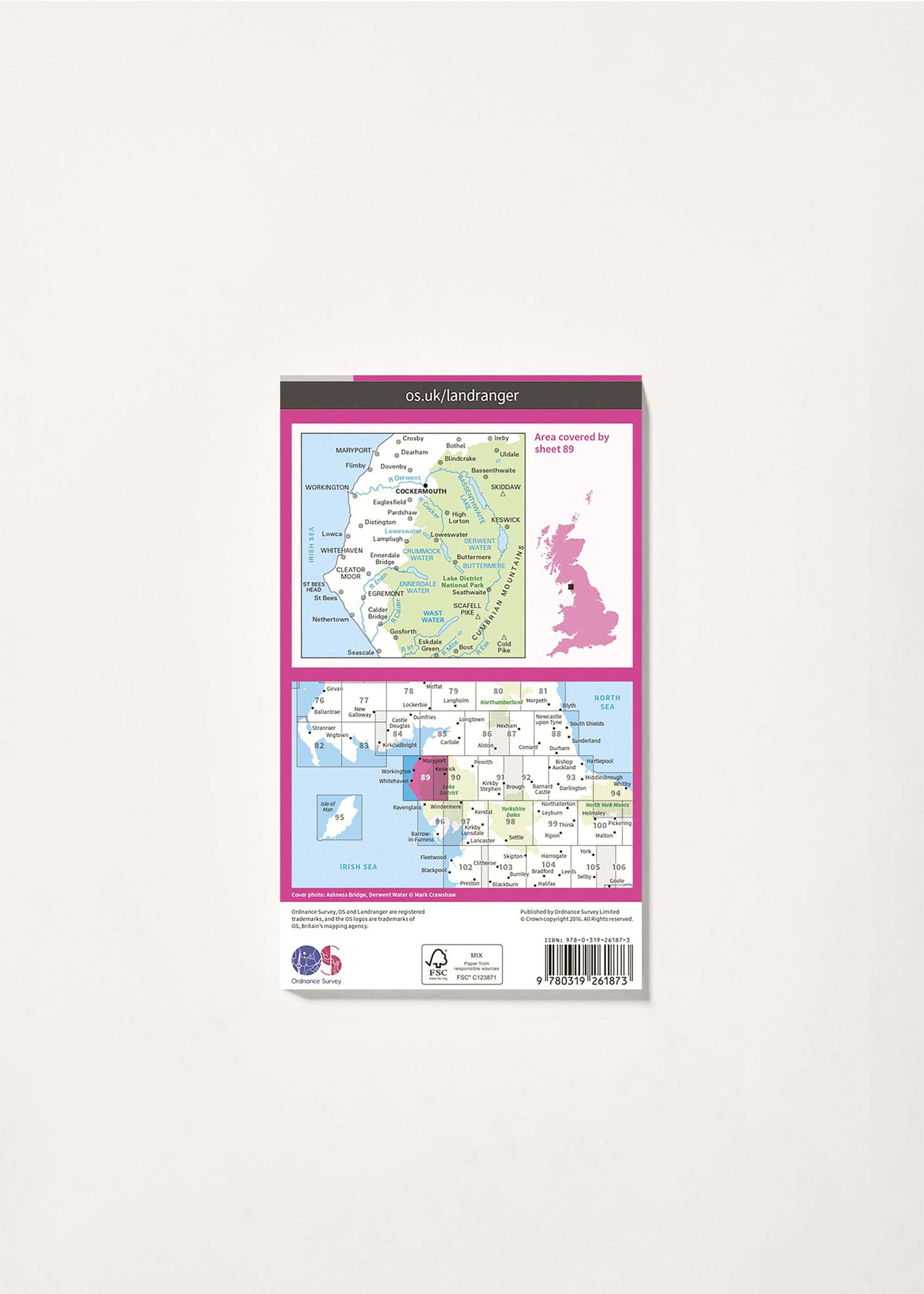Image - 2 - West Cumbria, Cockermouth & Wast Water - Landranger 89 Map
