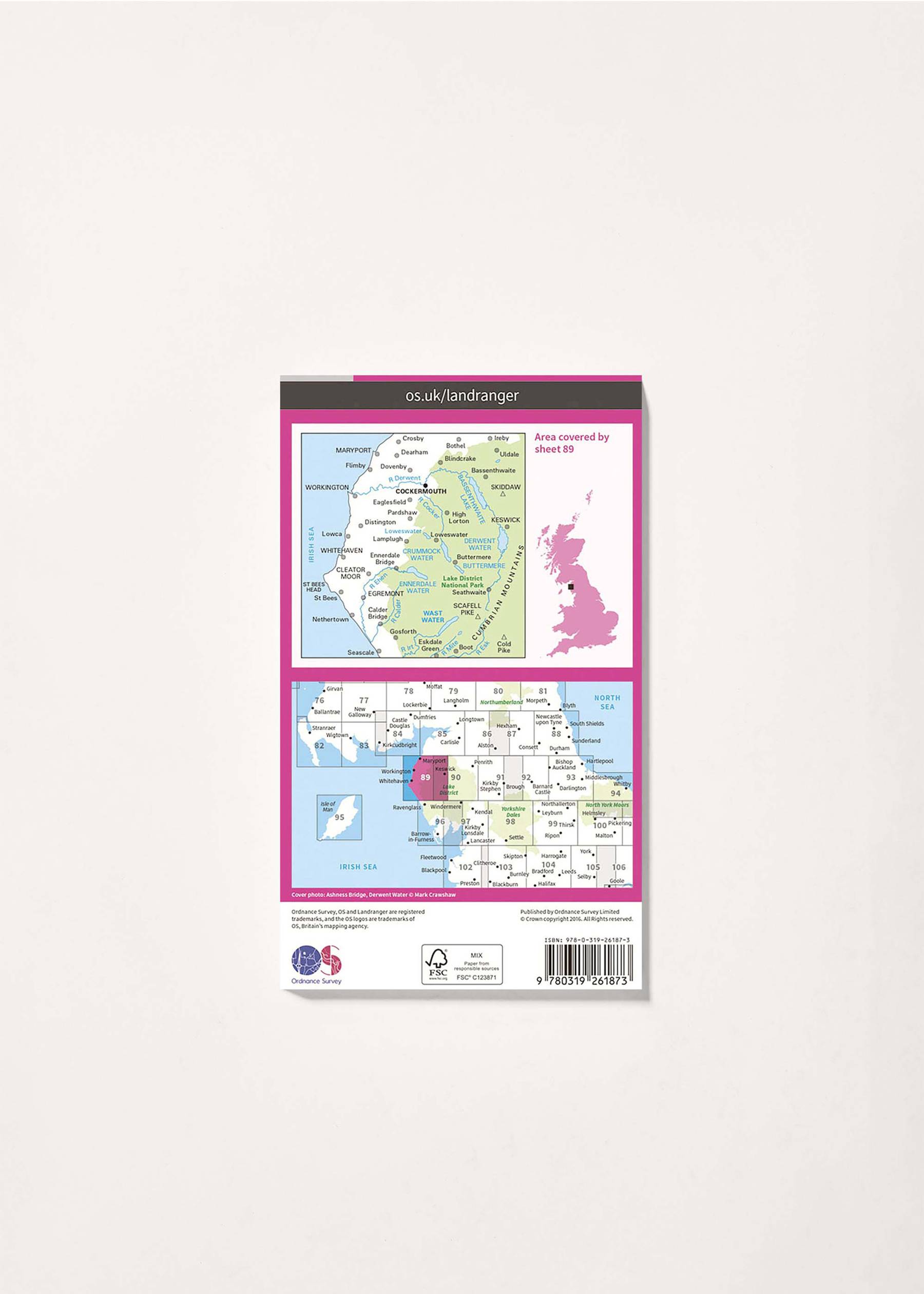 Image - 2 - West Cumbria, Cockermouth & Wast Water - Landranger 89 Map