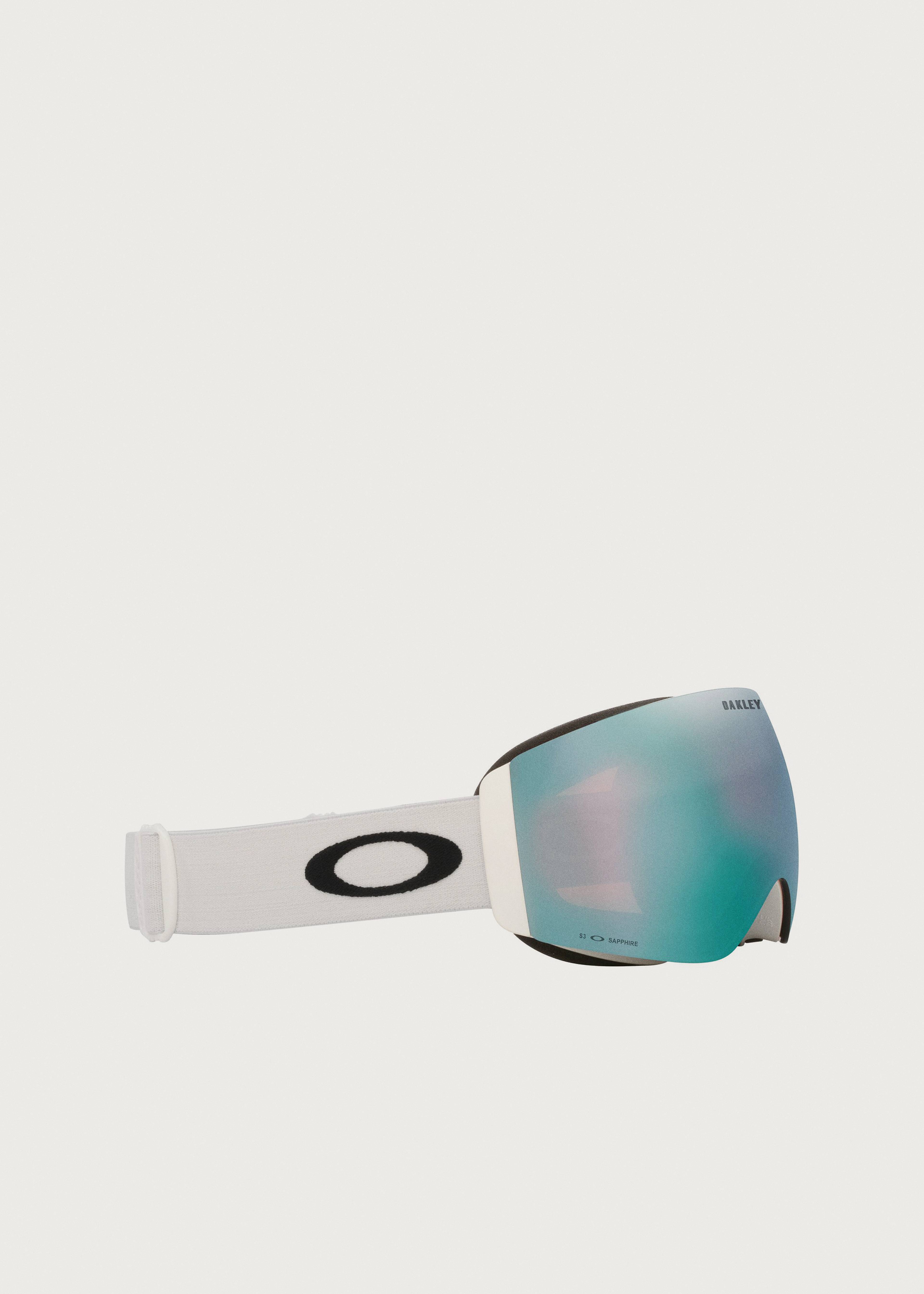 Oakley Flight Deck Pro M Matte White / Prizm Sapphire Iridium Goggles