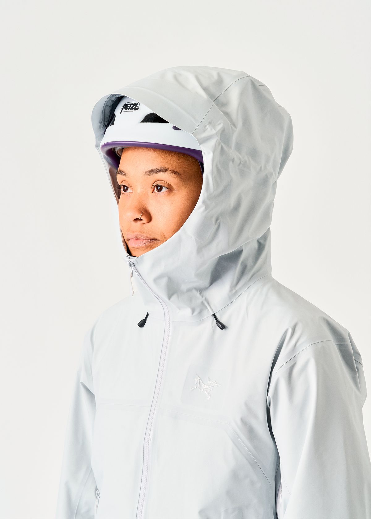 Adjustable helmet-compatible StormHood