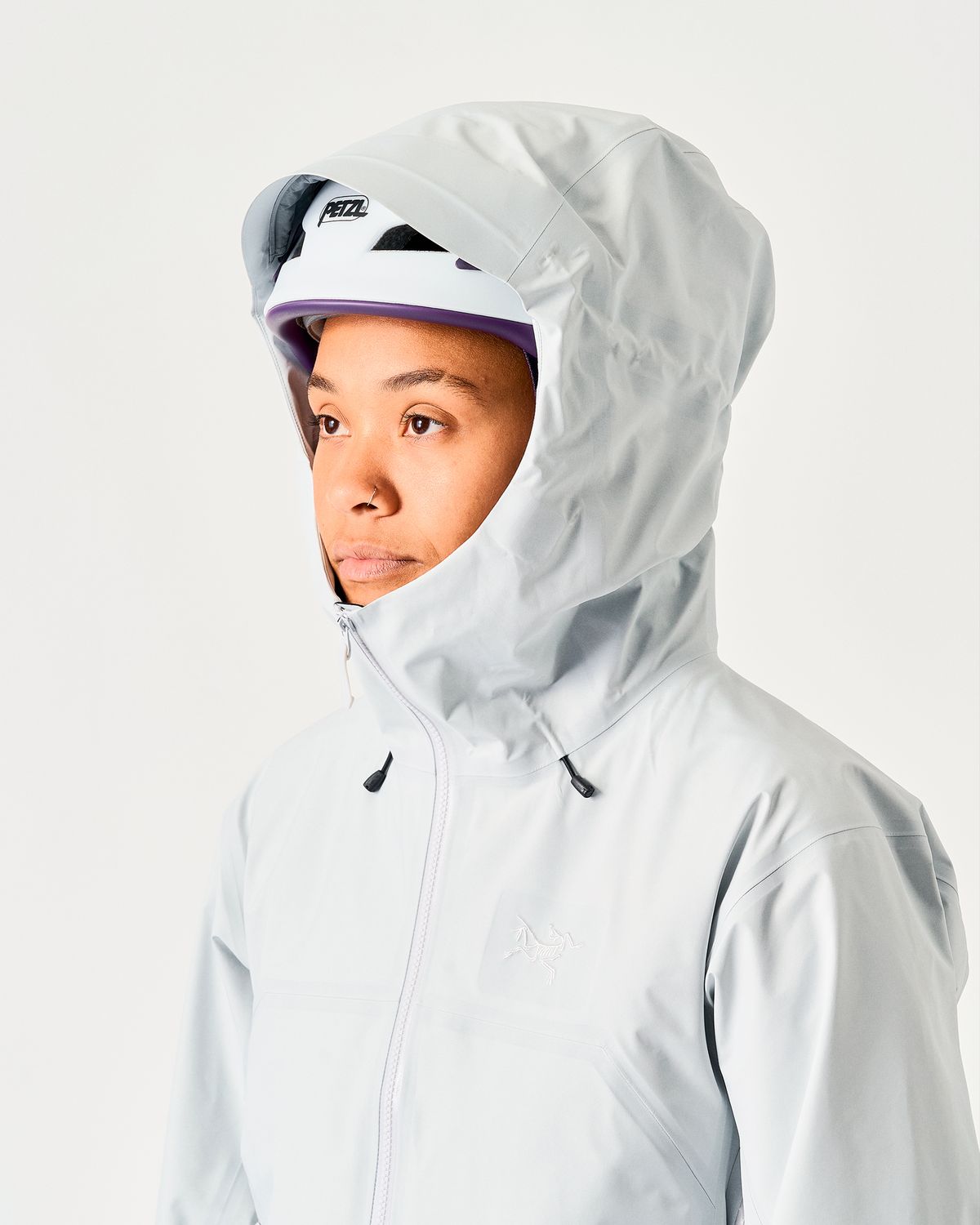 Adjustable helmet-compatible StormHood