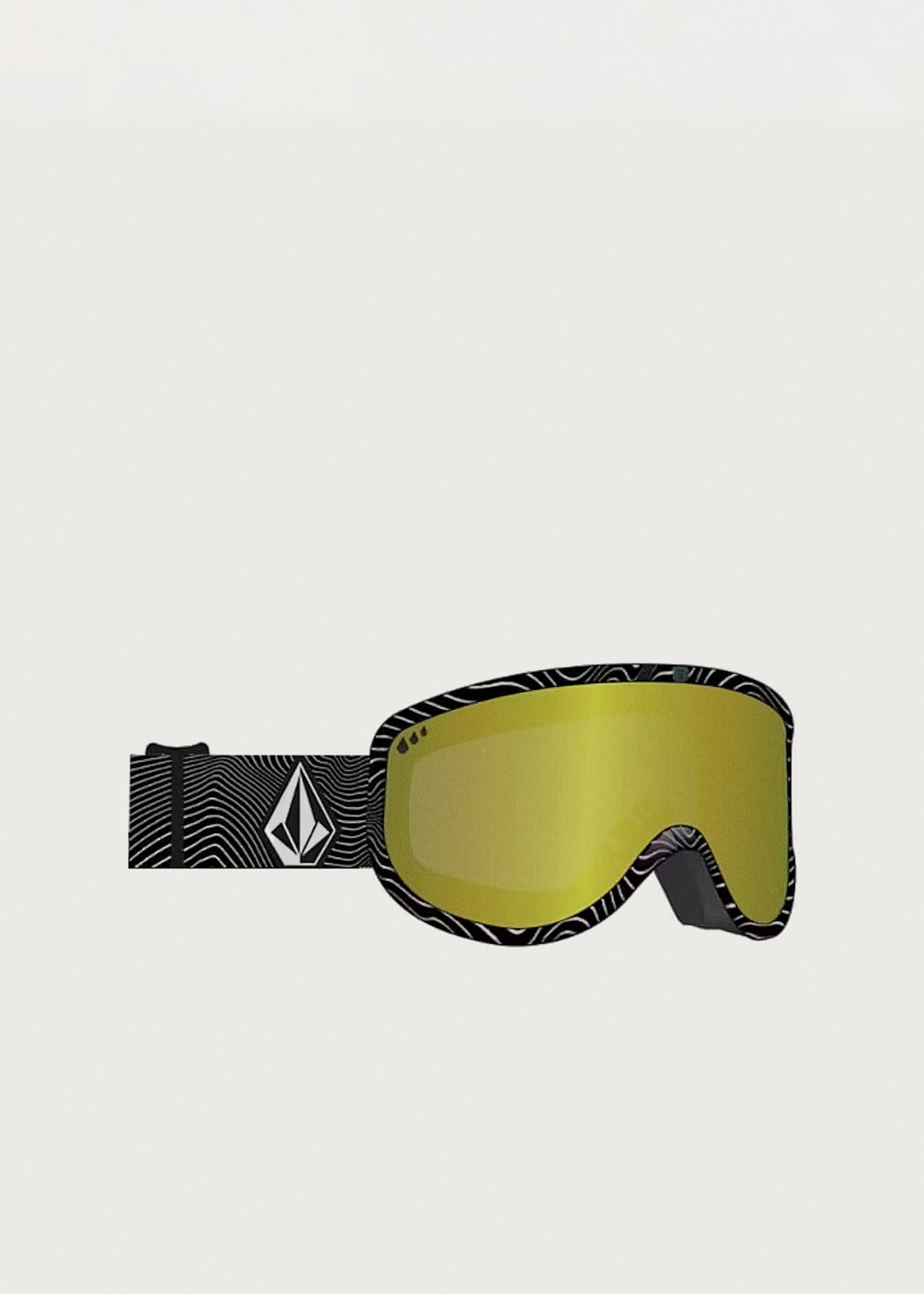 Volcom Footprints Op Art / Gold Chrome Goggles