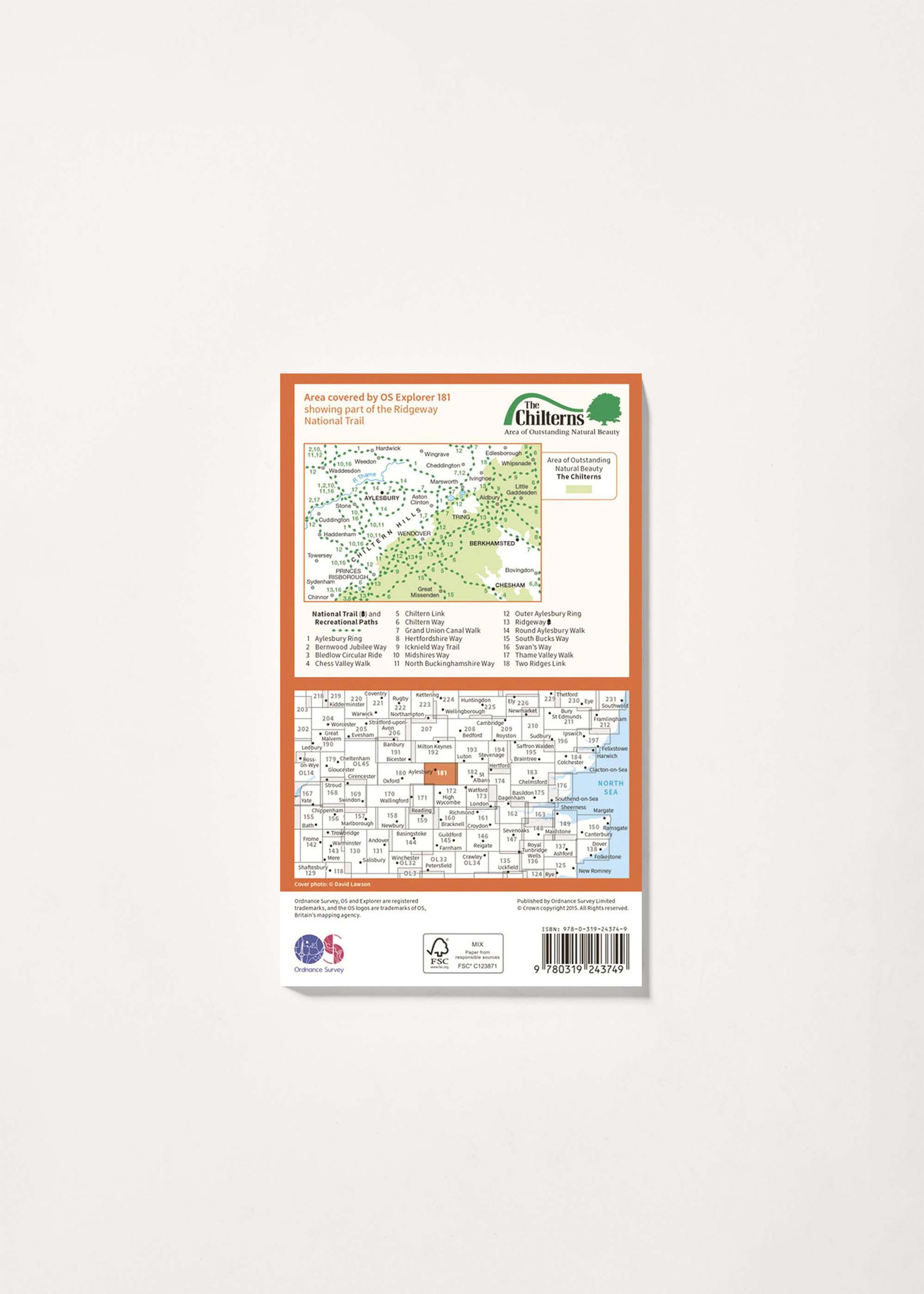 Image - 2 - Chiltern Hills North - OS Explorer 181 Map