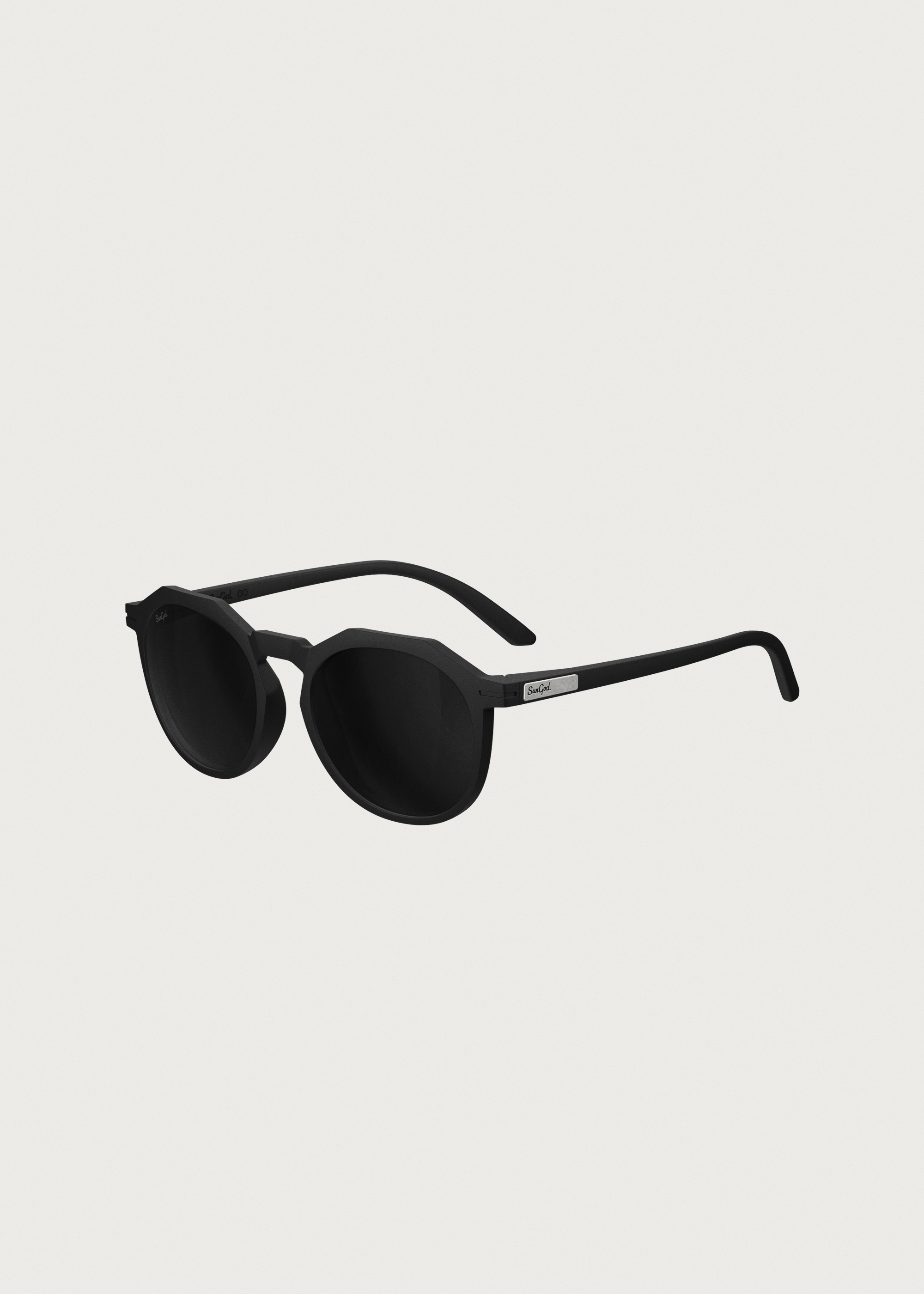 SunGod Zephyrs Matte Black / 8KO Smoke Sunglasses