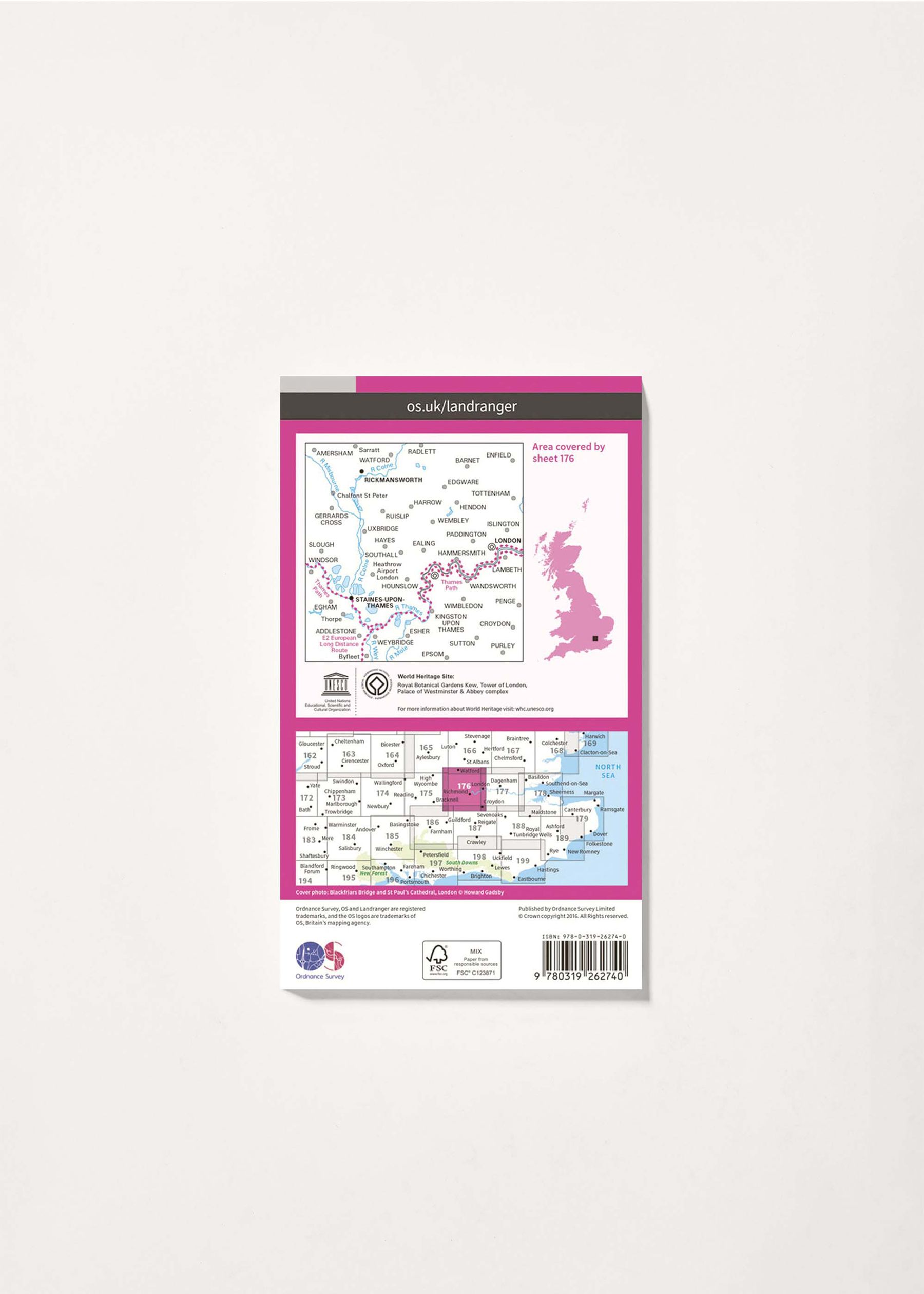 Image - 2 - West London, Rickmansworth & Staines - Landranger 176 Map