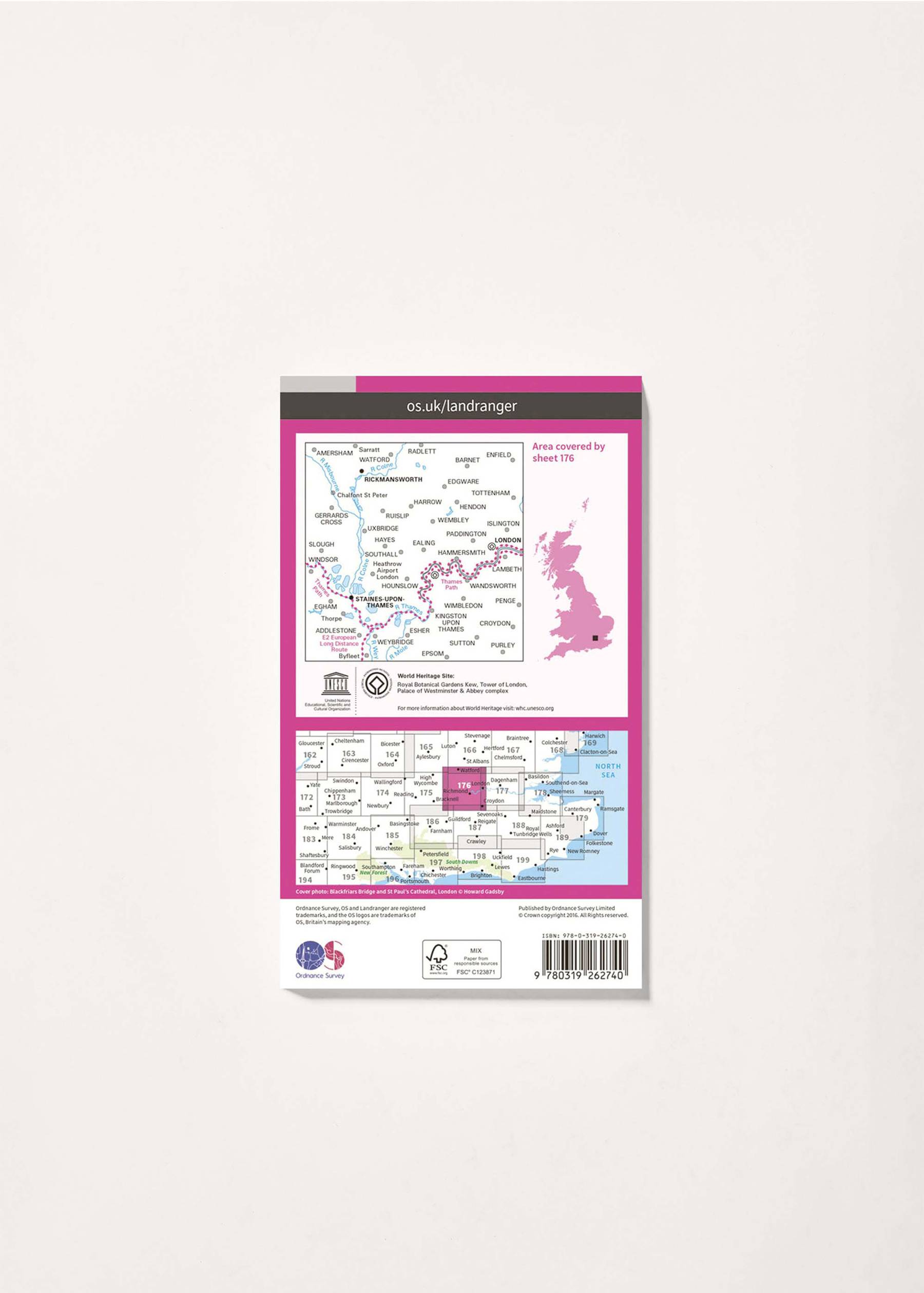 Image - 2 - West London, Rickmansworth & Staines - Landranger 176 Map