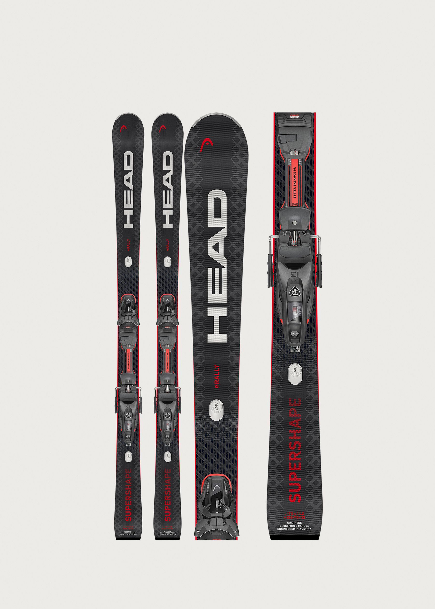 Head Supershape e-Rally SW Skis + Protector PR 13 GW Bindings