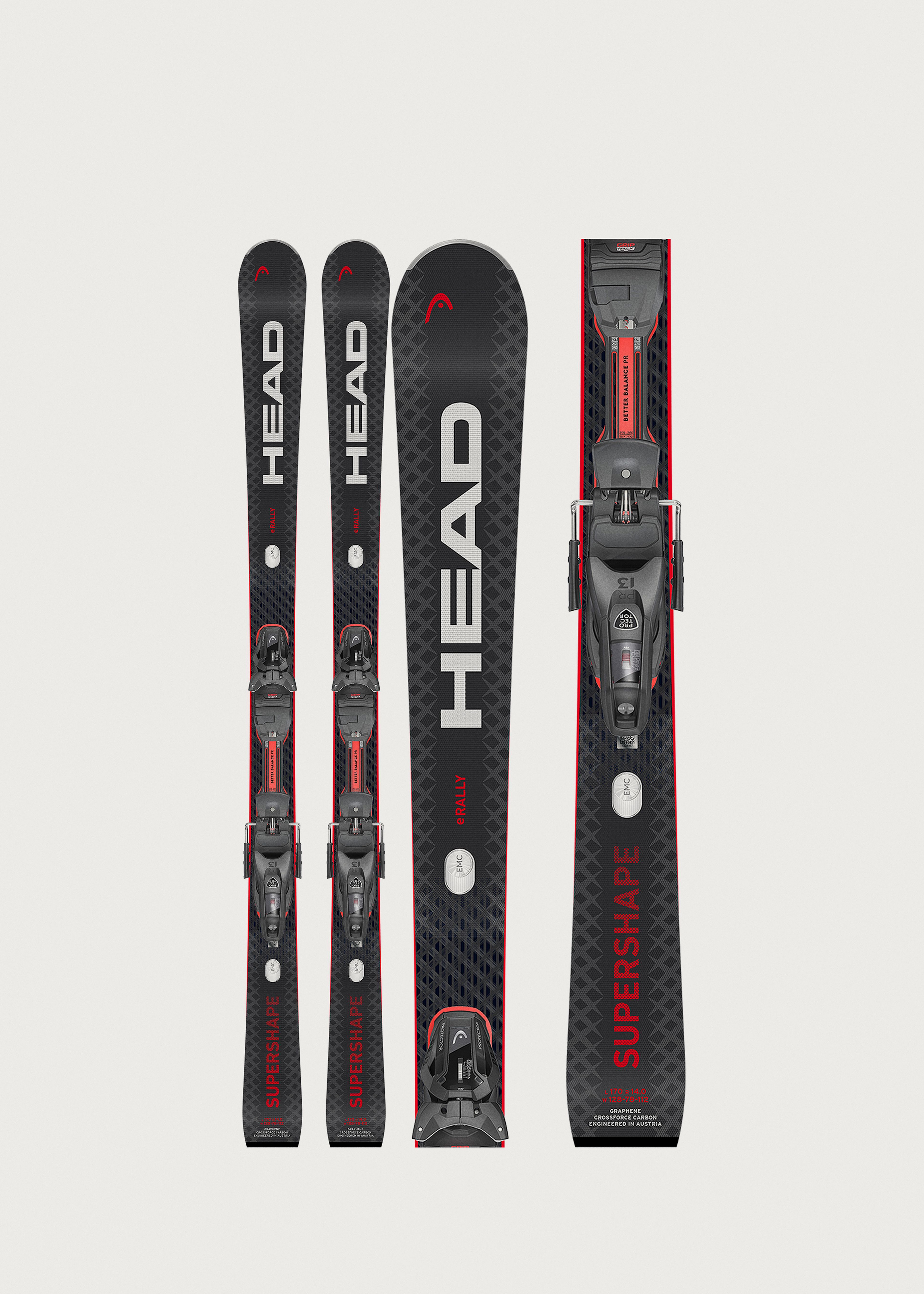 Head Supershape e-Rally SW Skis + Protector PR 13 GW Bindings