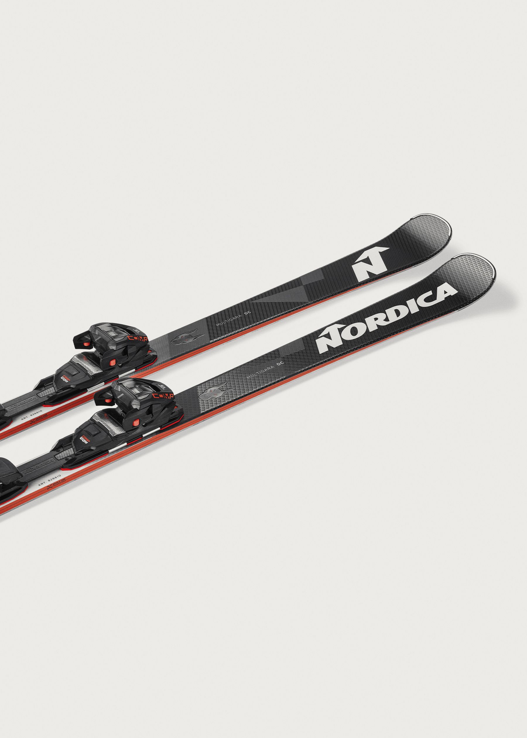Nordica Dobermann Multigara DC Skis + Comp 13 FDT Bindings