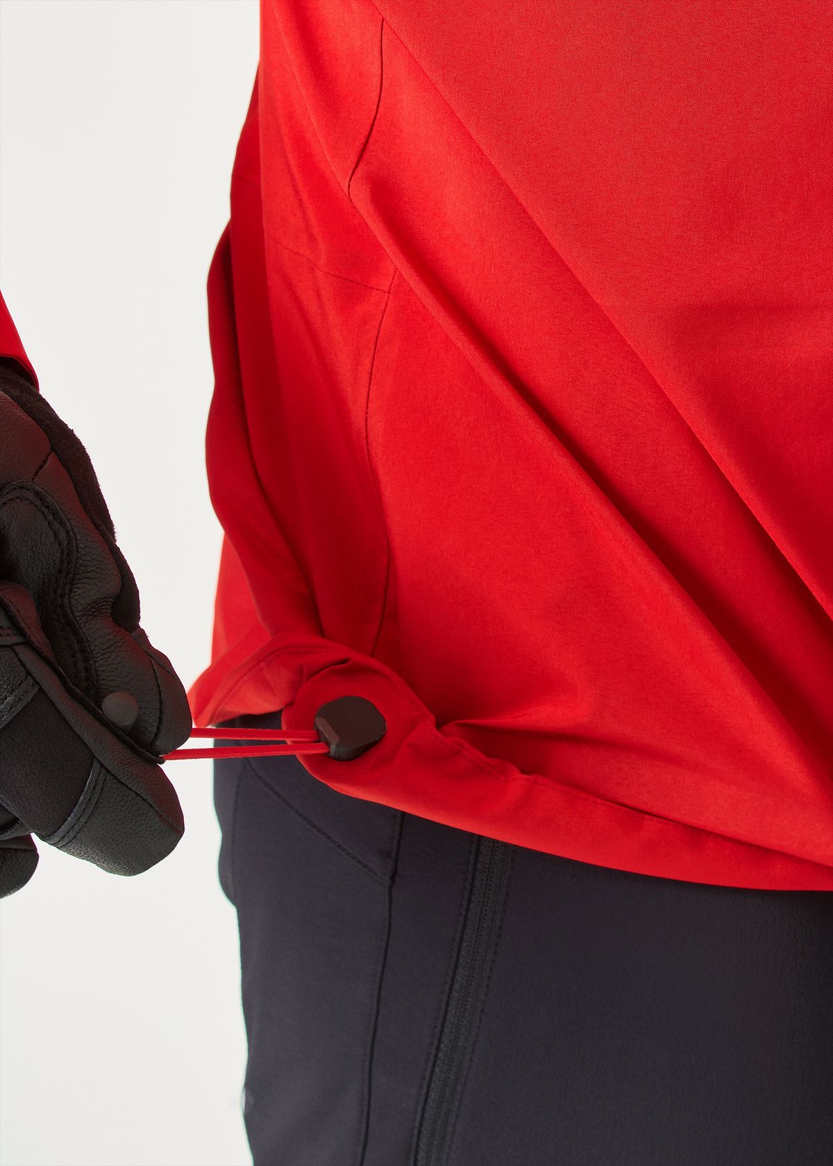 Dual-tether hem drawcords