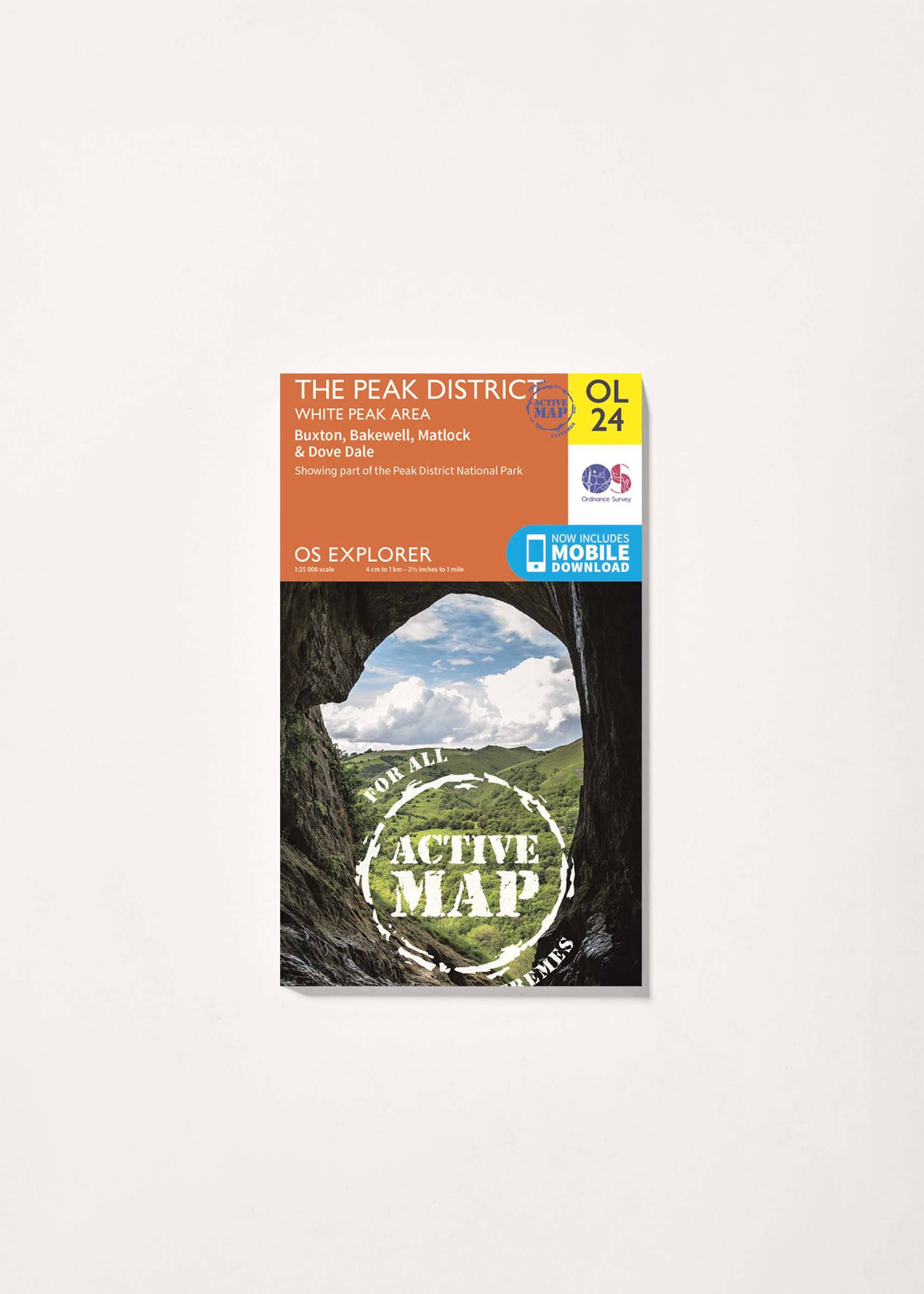 Image - 3 - The Peak District, White Peak Area - OS Explorer Active OL24 Map