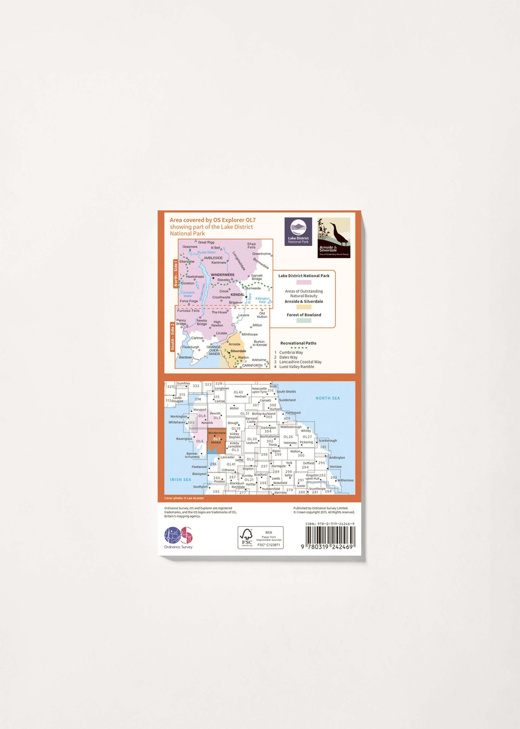 Image - 2 - The English Lakes - South Eastern Area - OS Explorer OL7 Map