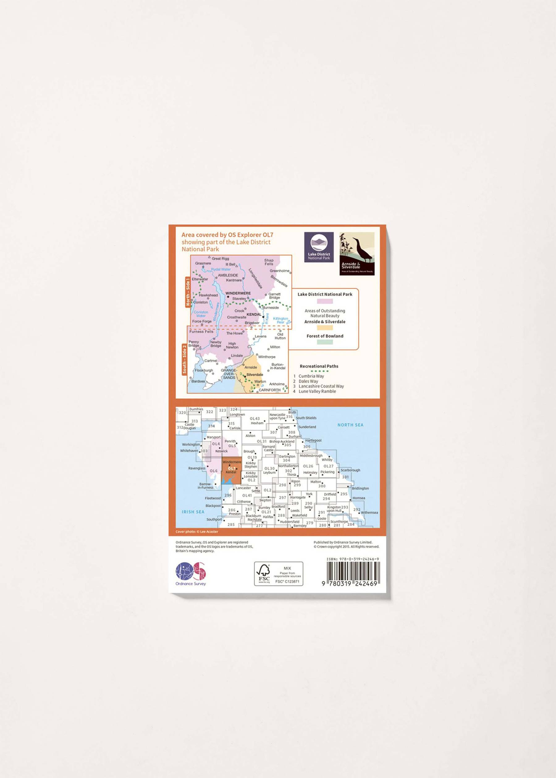 Image - 2 - The English Lakes - South Eastern Area - OS Explorer OL7 Map