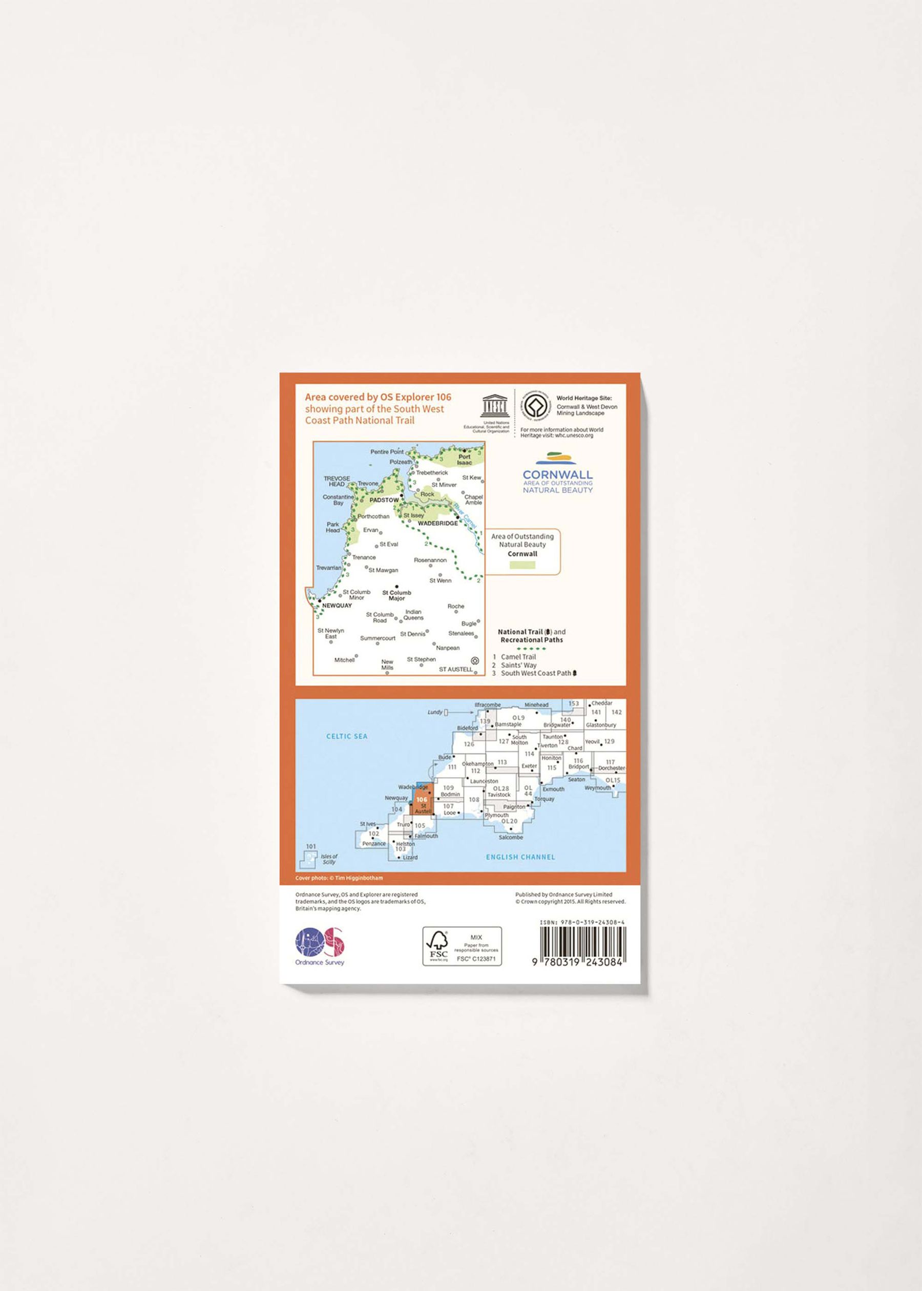 Image - 2 - Newquay & Padstow - OS Explorer 106 Map