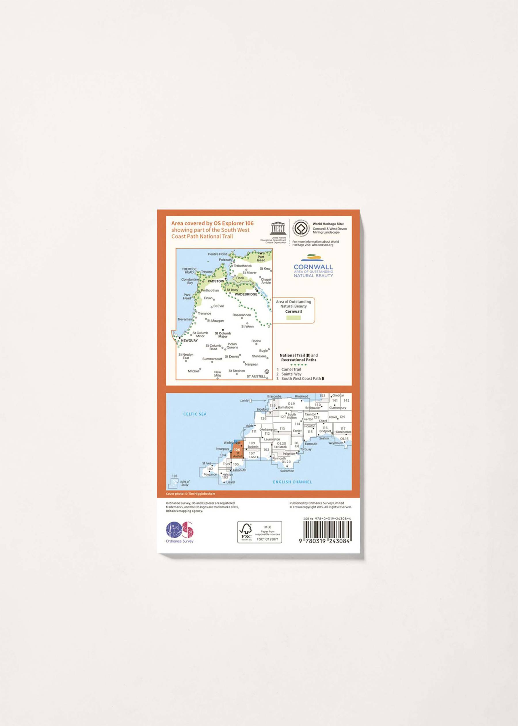 Image - 2 - Newquay & Padstow - OS Explorer 106 Map