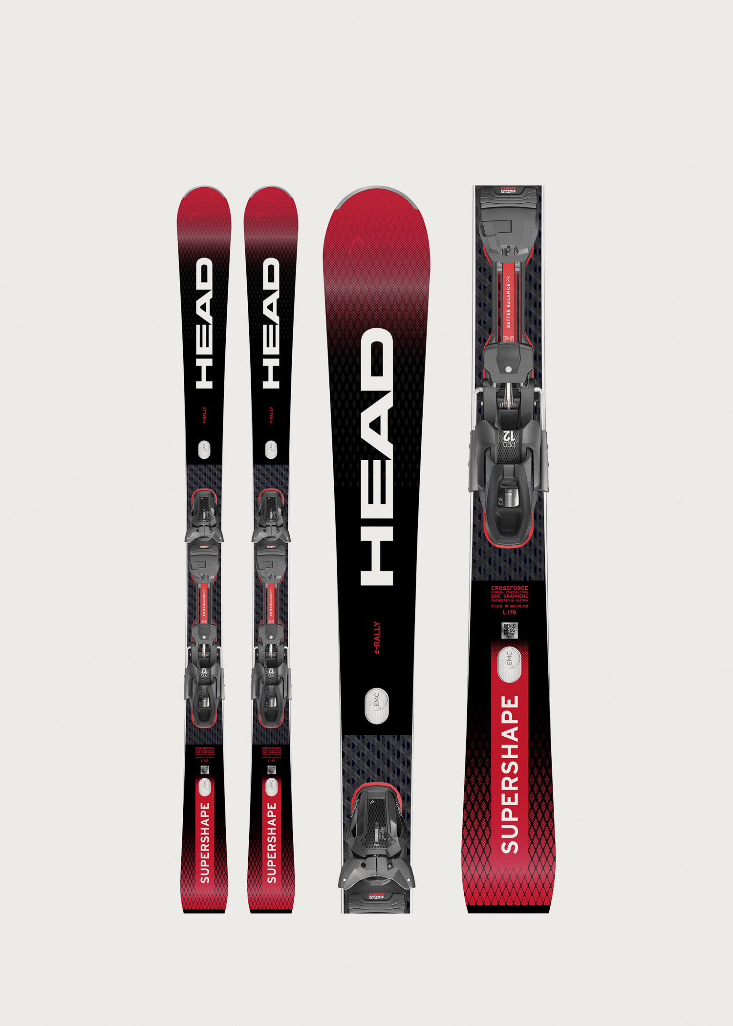 HEAD SUPERSHAPE i.RALLY 170cm 17-18モデル Head Supershape i.Rally 18/19 Carving Skis + PRD 12 GW Bindings