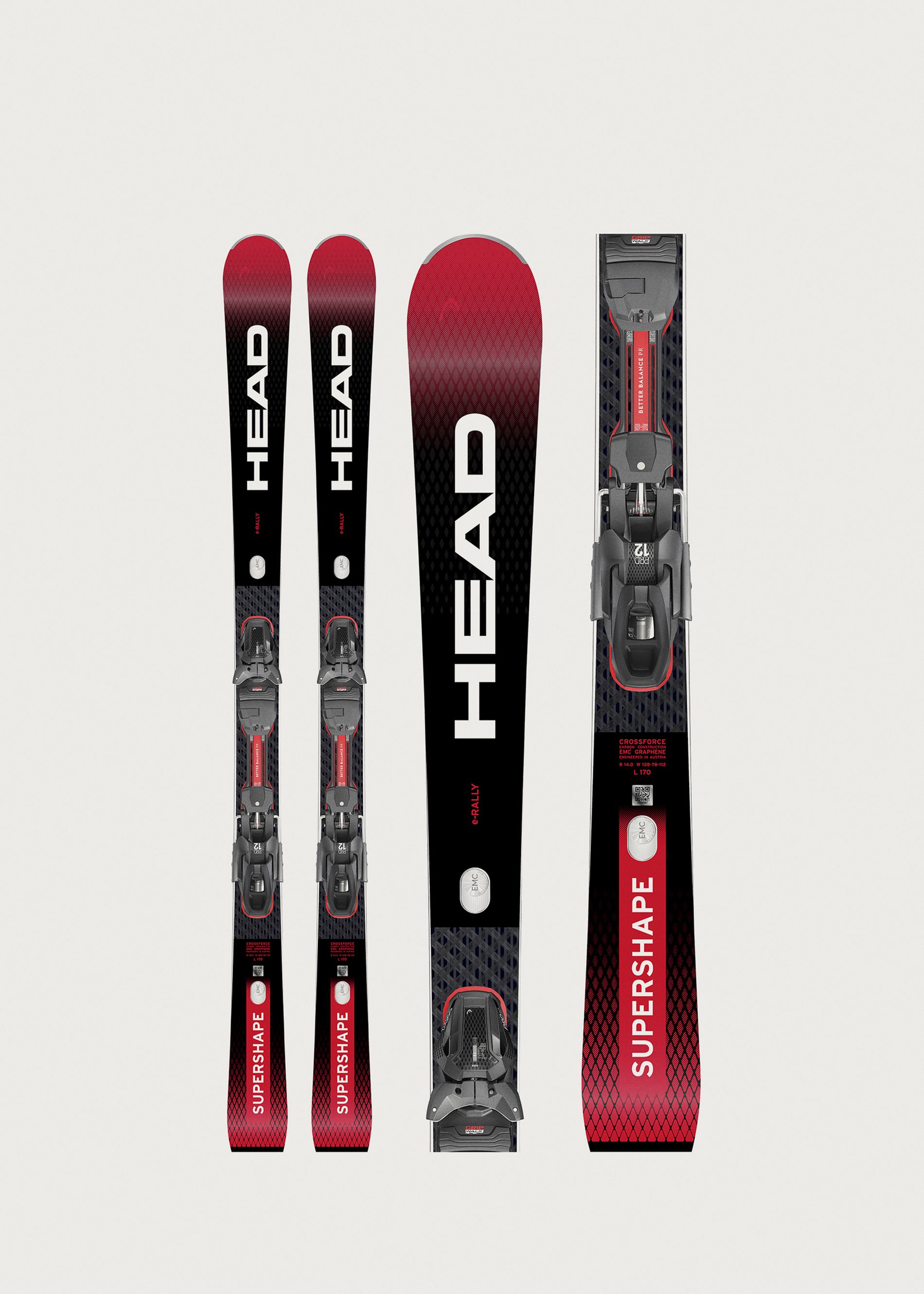 Head Supershape e-Rally Skis + PRD 12 GW Bindings