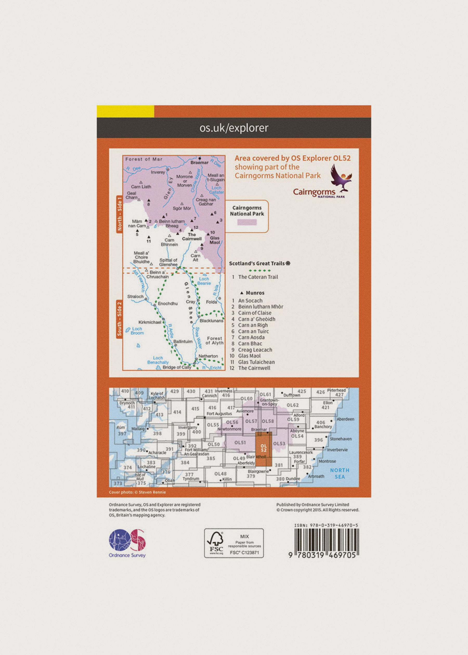Image - 2 - Glen Shee & Braemar - OS Explorer Active OL52 Map