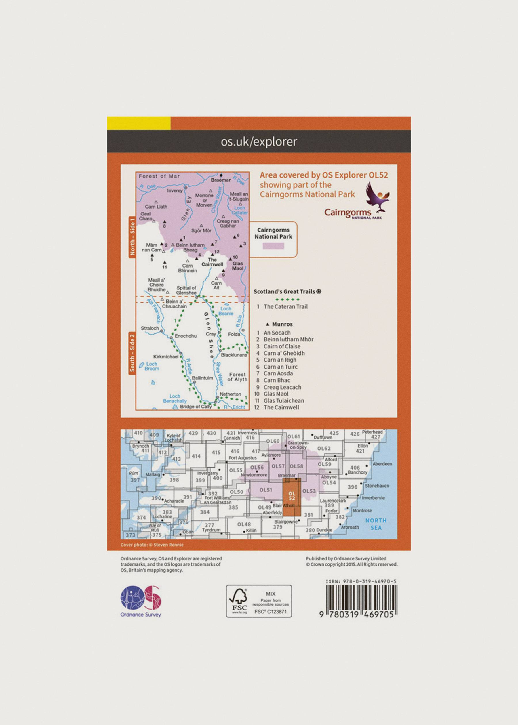 Image - 2 - Glen Shee & Braemar - OS Explorer Active OL52 Map