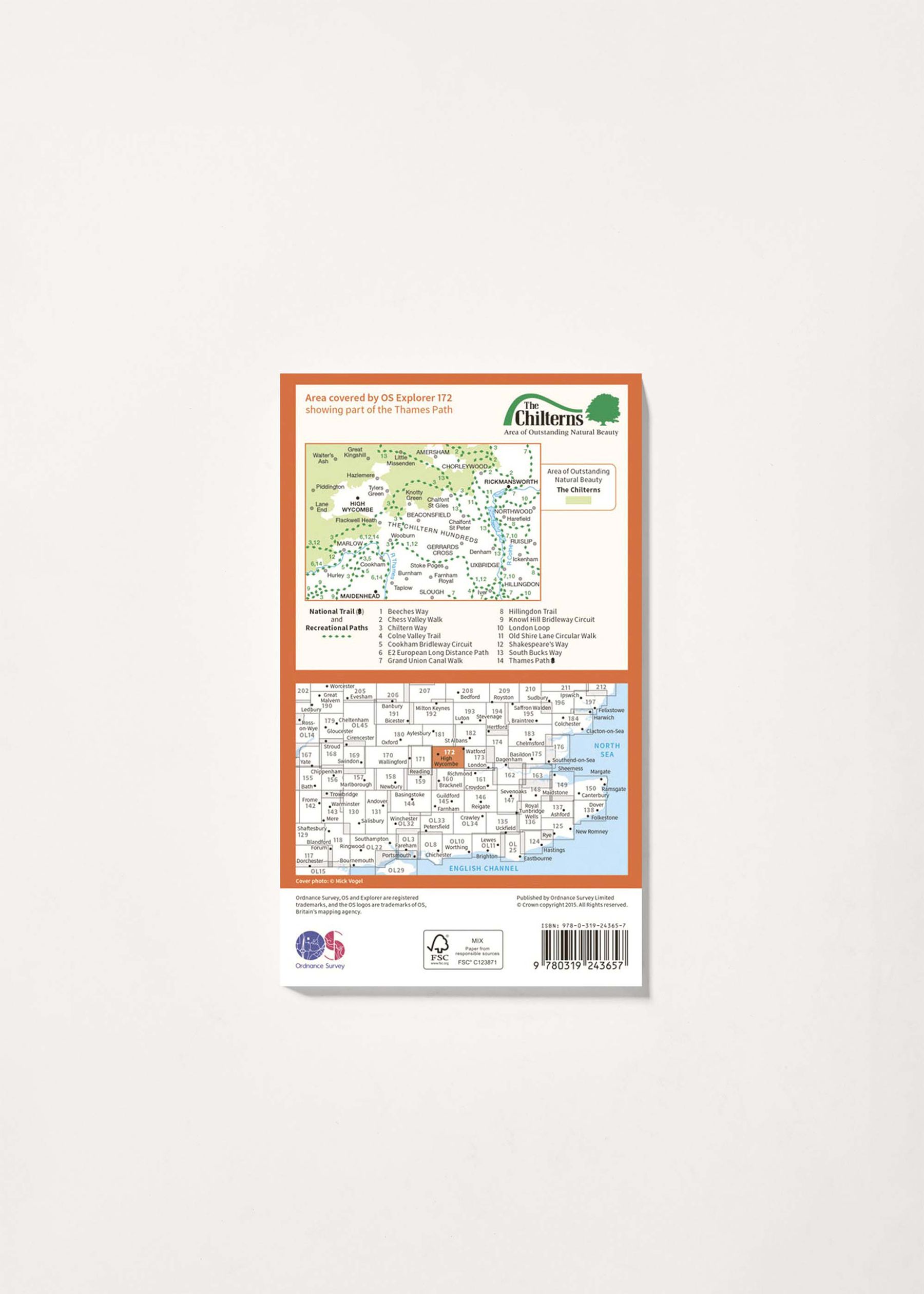 Image - 2 - Chiltern Hills East - OS Explorer 172 Map