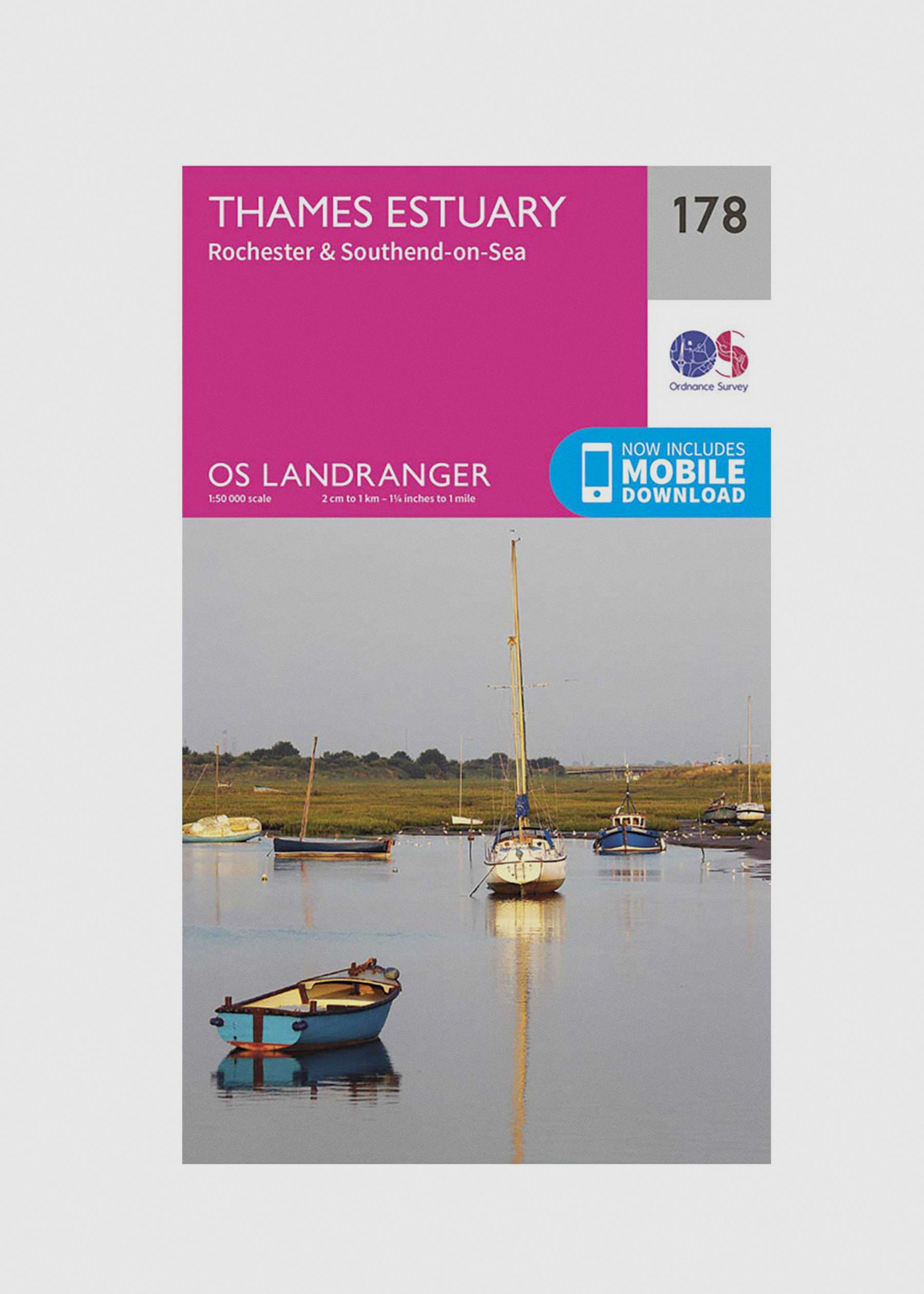 Image - 1 - Thames Estuary, Rochester & Southend-on-Sea - Landranger 178 Map