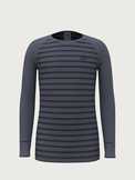 Active Warm Eco Stripe Kids' Long Sleeve Crew Neck
