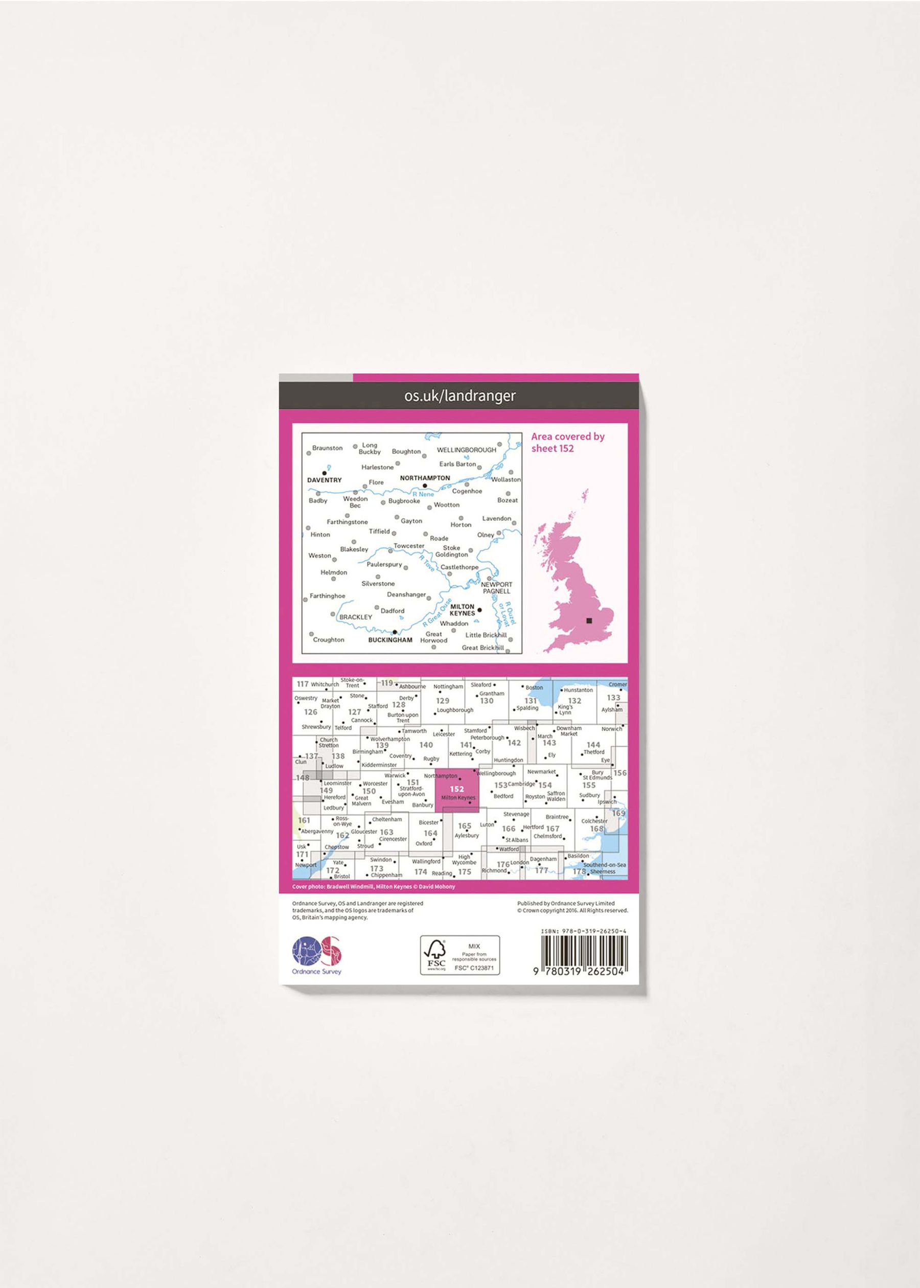 Image - 2 - Northampton, Milton Keynes, Buckingham & Daventry - Landranger 152 Map