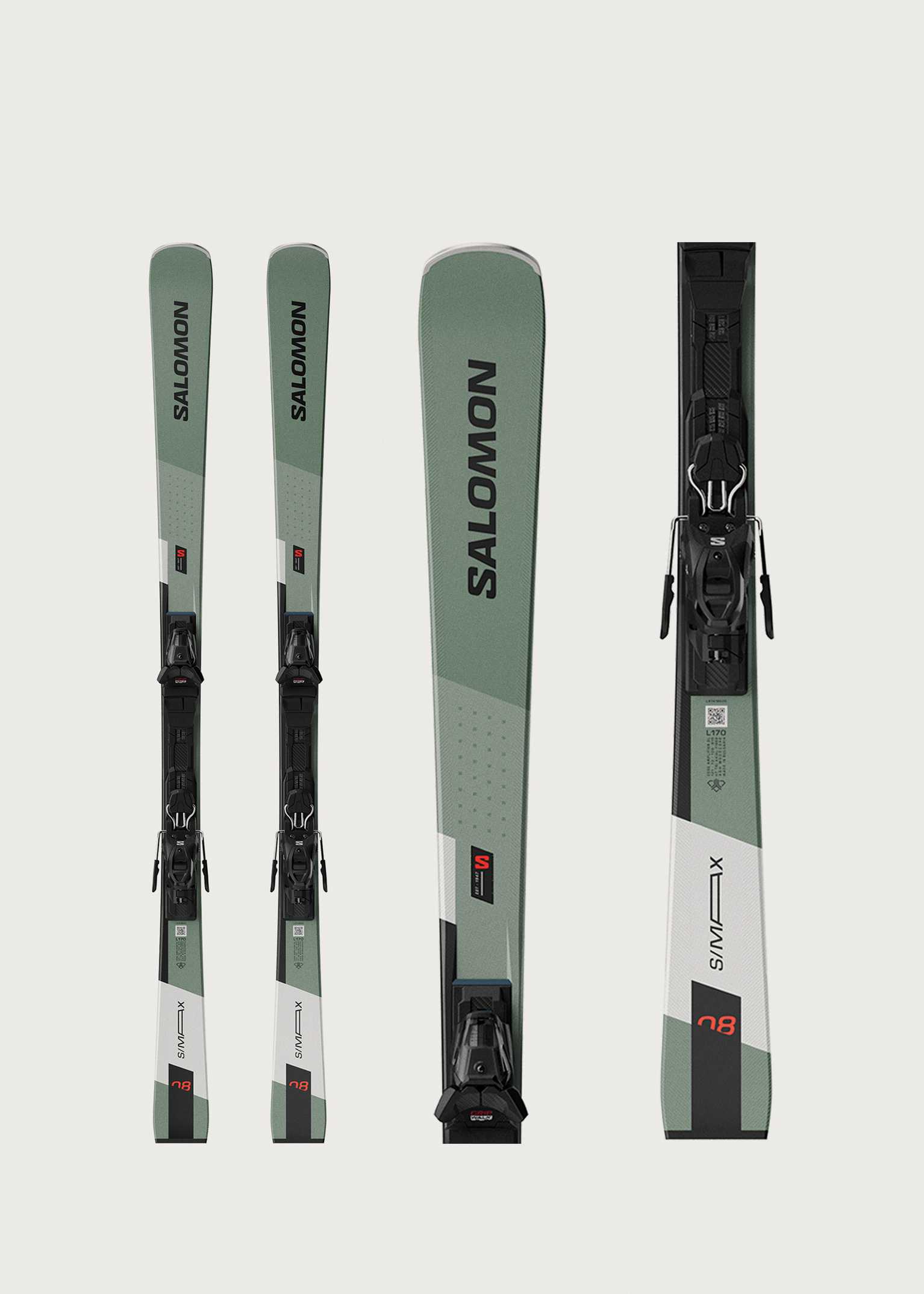 Salomon S/Max 8 Skis + M10 GW Bindings