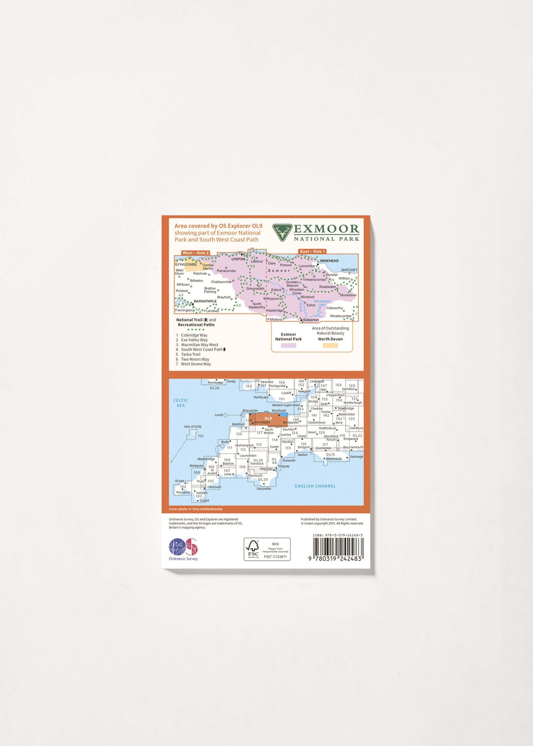 Image - 2 - Exmoor - OS Explorer OL9 Map