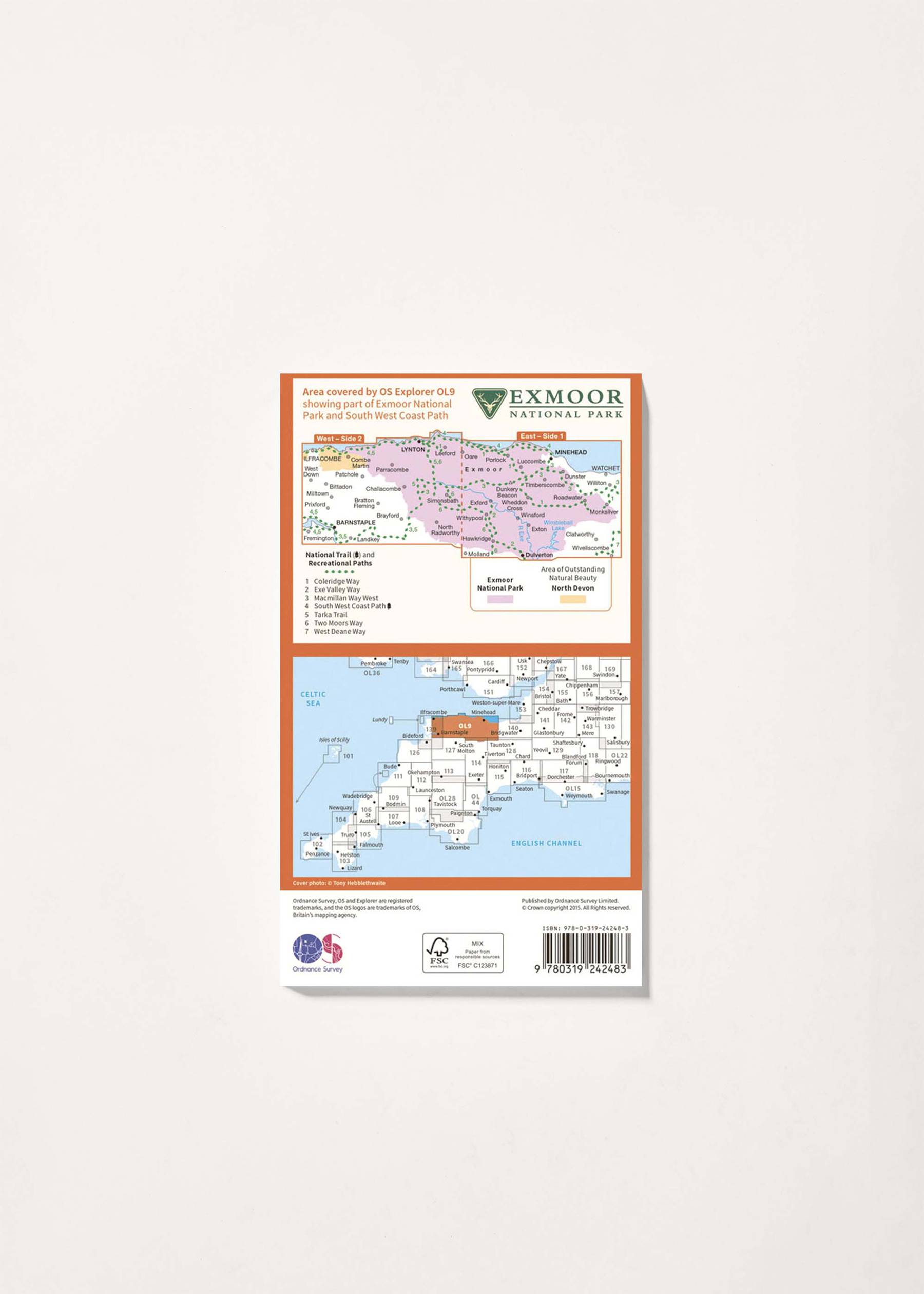 Image - 2 - Exmoor - OS Explorer OL9 Map