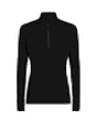 Black long-sleeve half-zip base layer top.